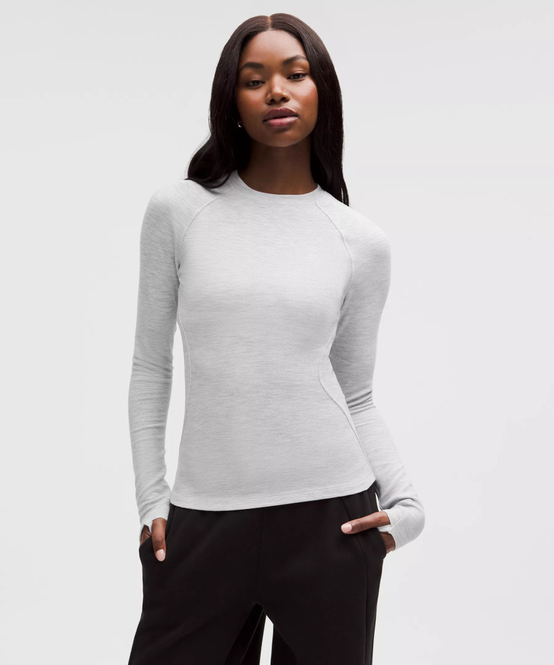 Waffle-Knit Crewneck Base Layer 1
