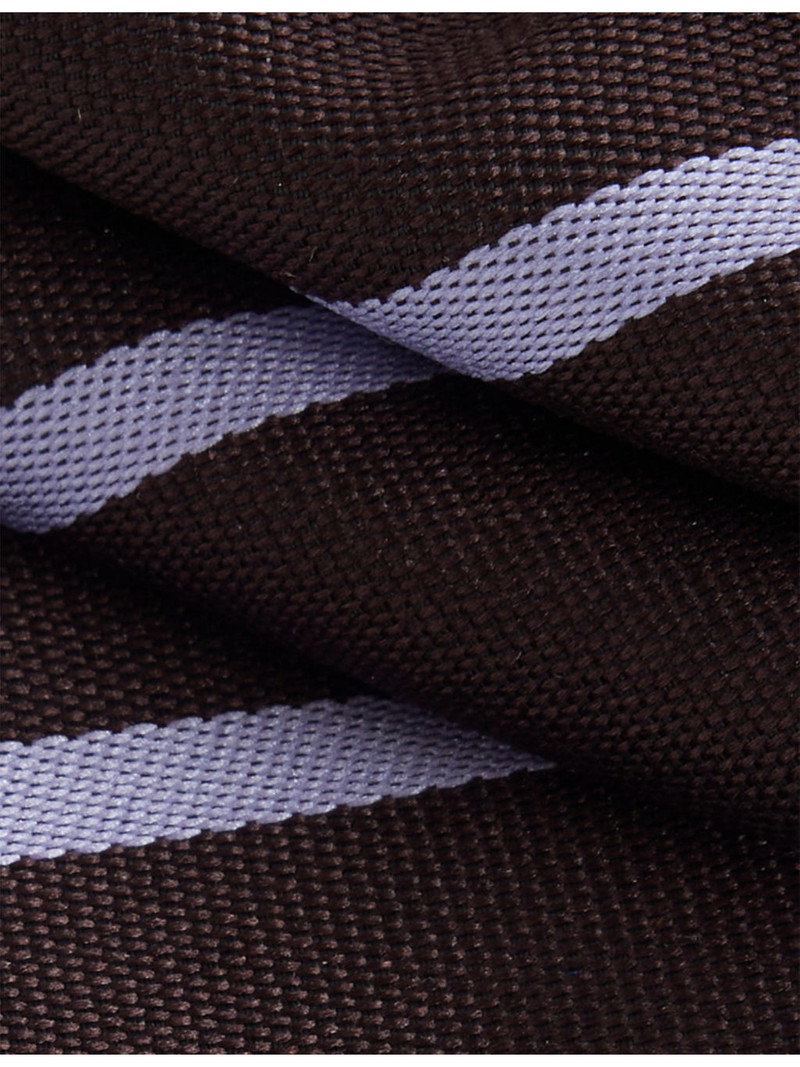 The Frankie Shop Lene Striped Silk-Blend Tie outlook