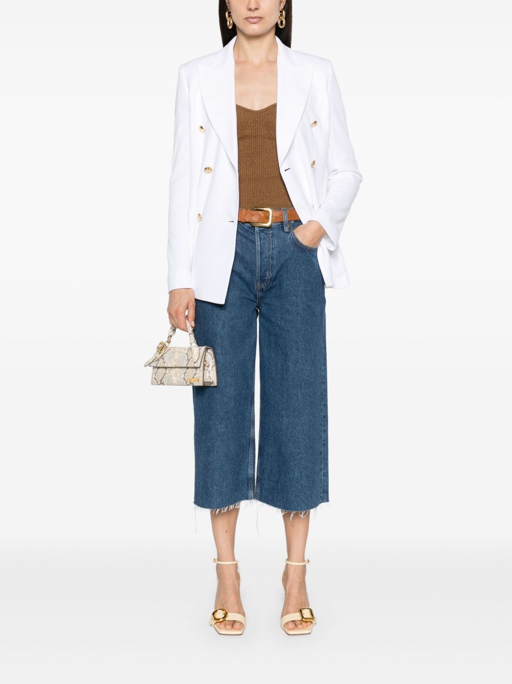 peak-lapels double-breasted blazer - 2