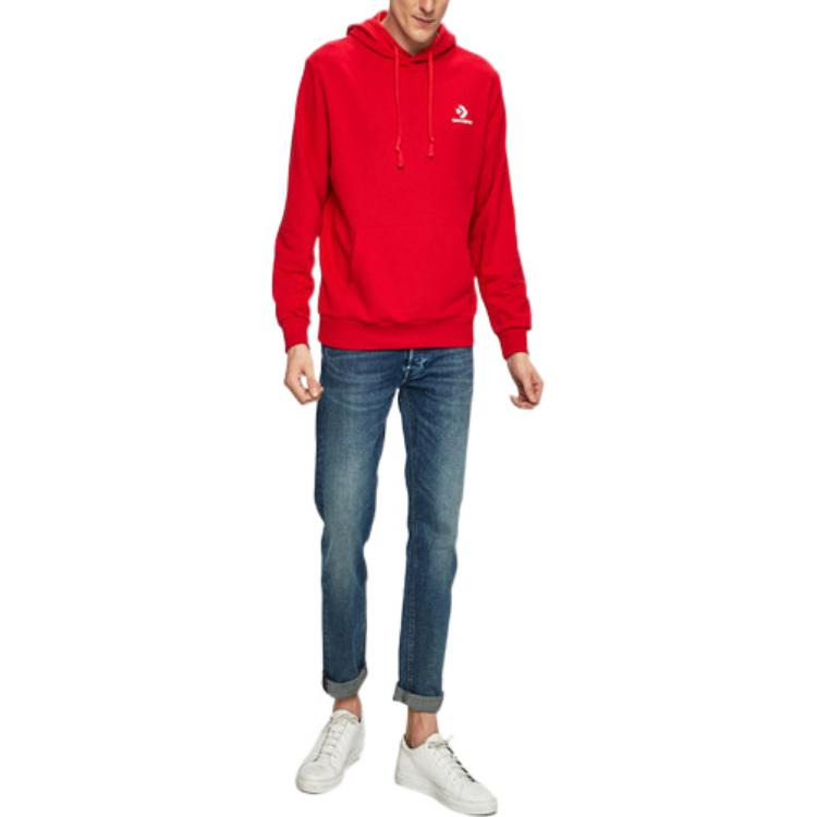 Converse Star Chevron Embroidered Pullover Sweatshirt 'Red' 10008926-A05 - 3