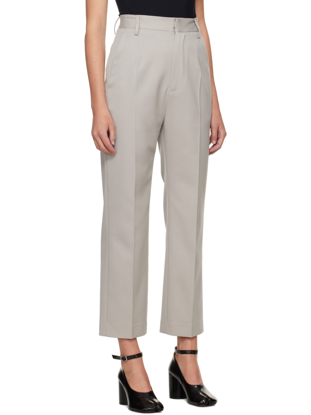 Gray Three-Pocket Trousers - 2