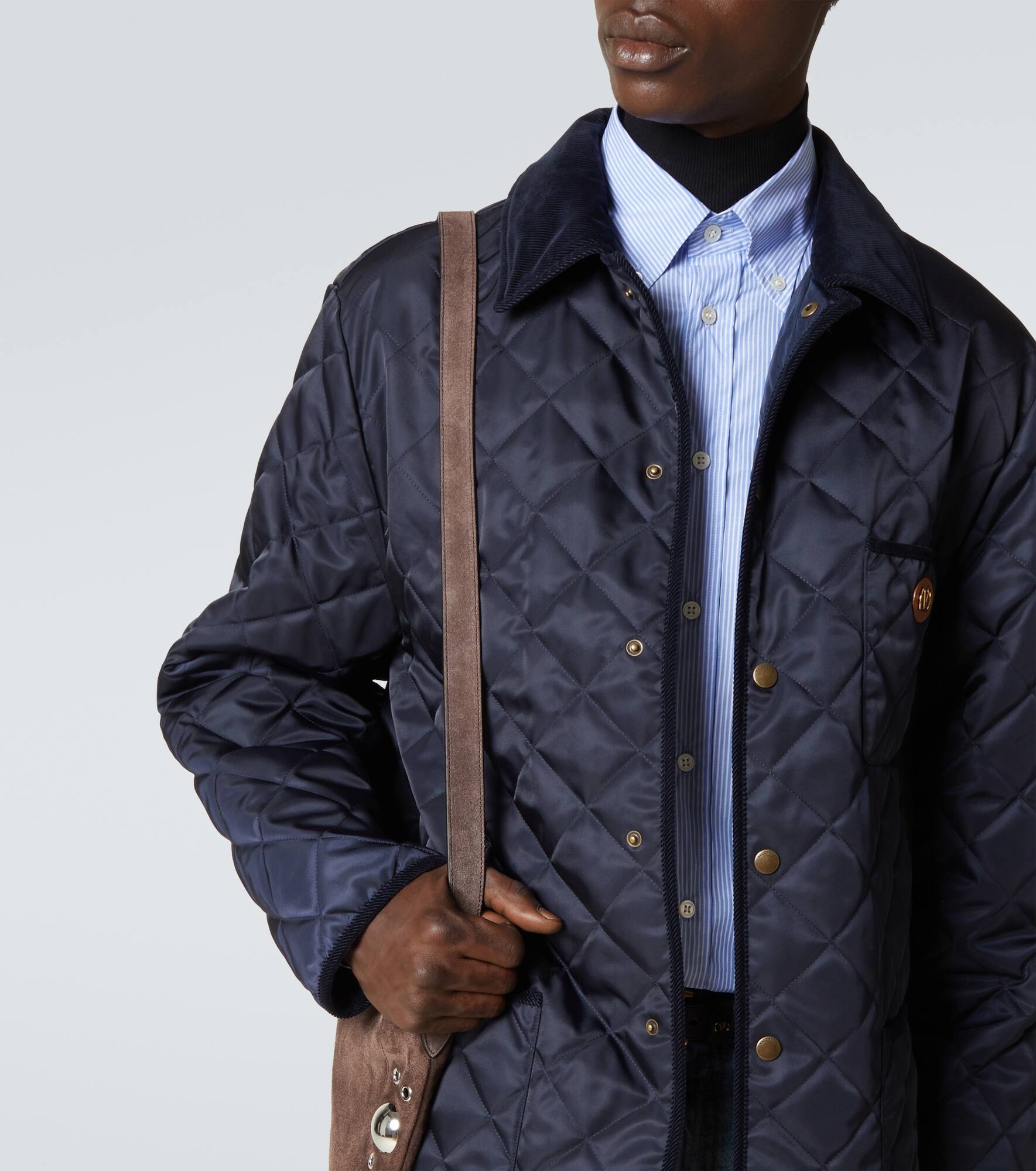 VLogo Signature quilted jacket - 5