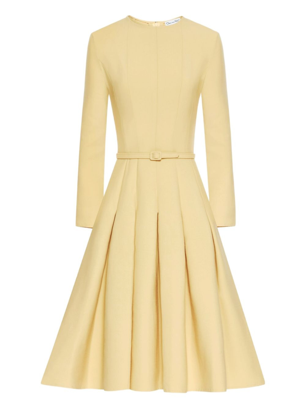 pleated belted dress - 1