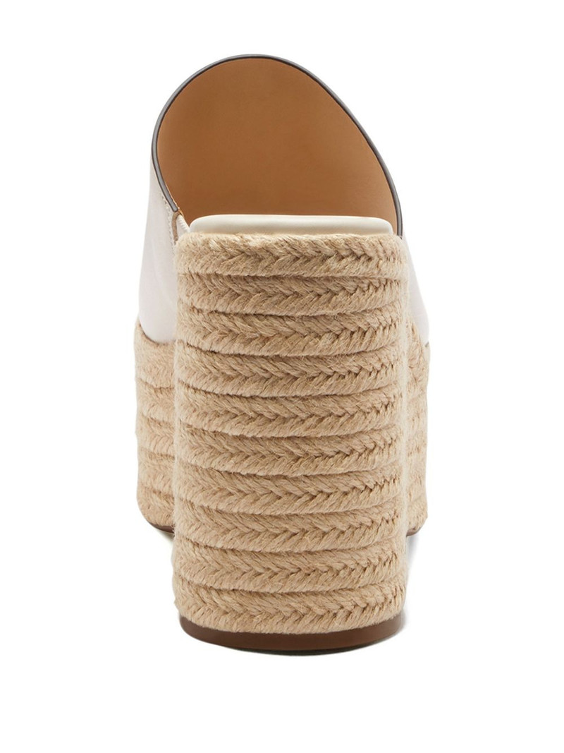 COACH logo-plaque wedge espadrilles outlook