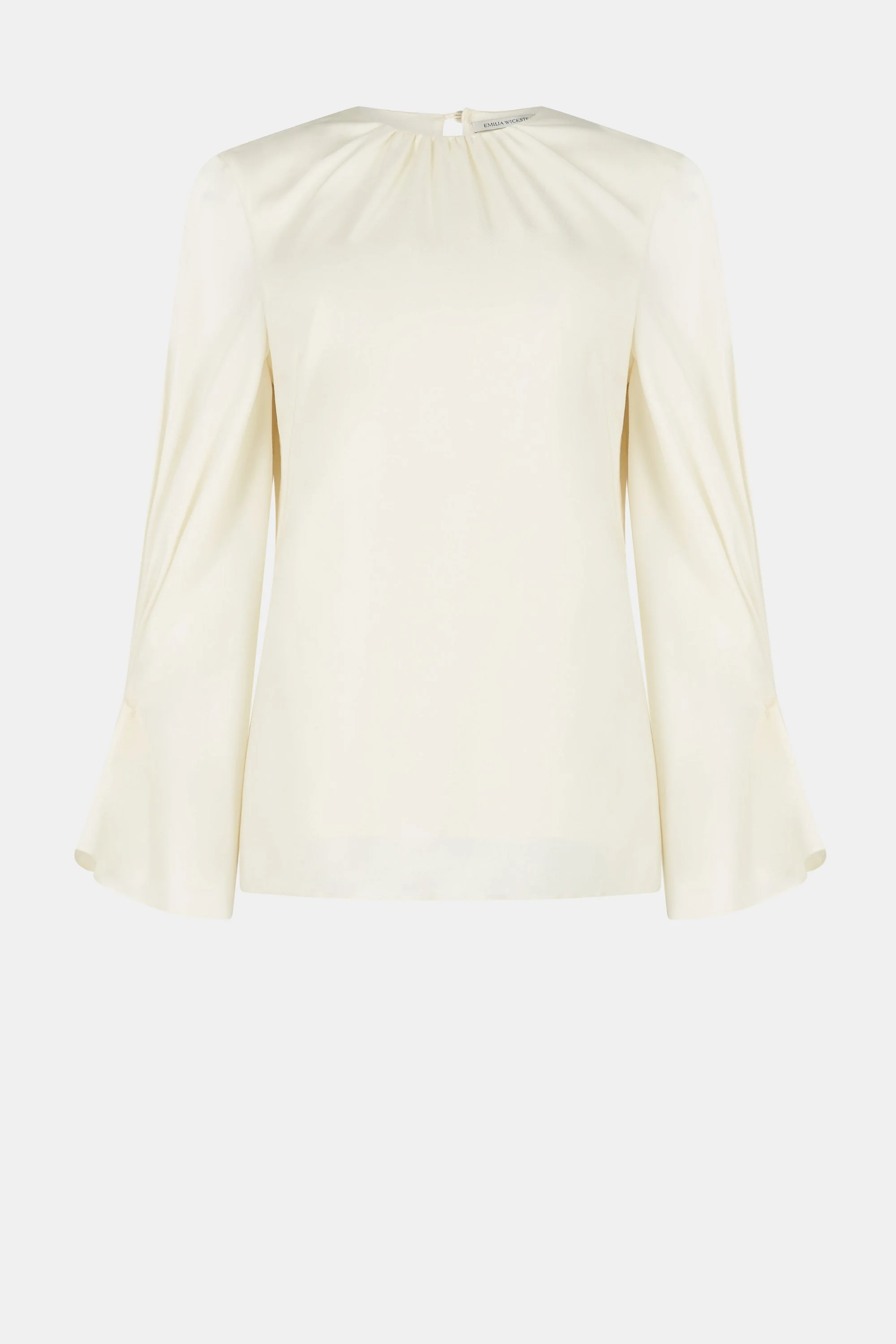 Rome Top in Ivory Superfine Merino - 1