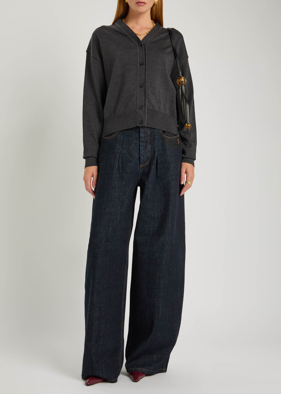 Jacquemus Le Cardigan Brode Logo-embroidered Wool-blend Cardigan - 4