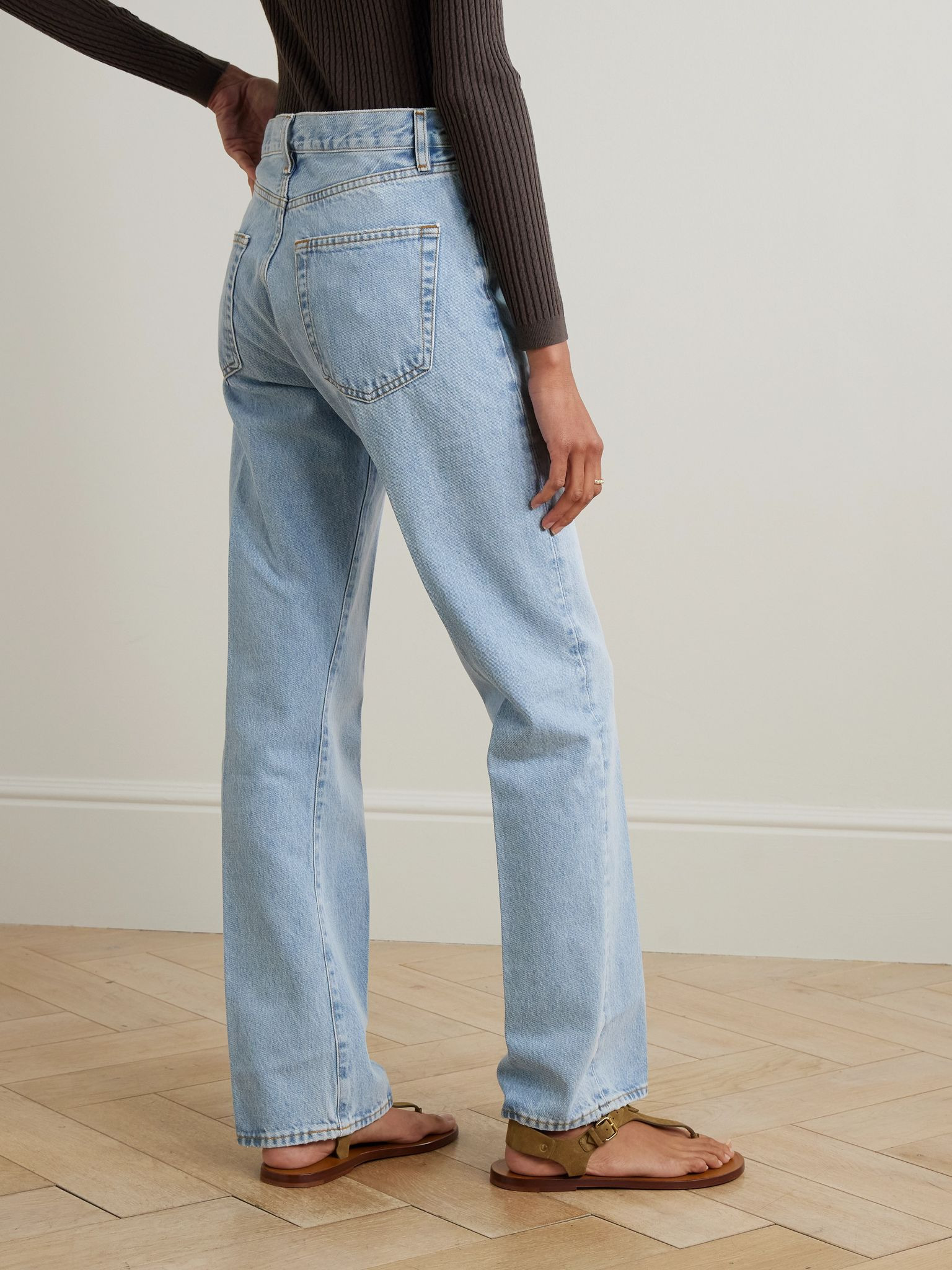 The Vertical high-rise straight-leg jeans Light denim - 4