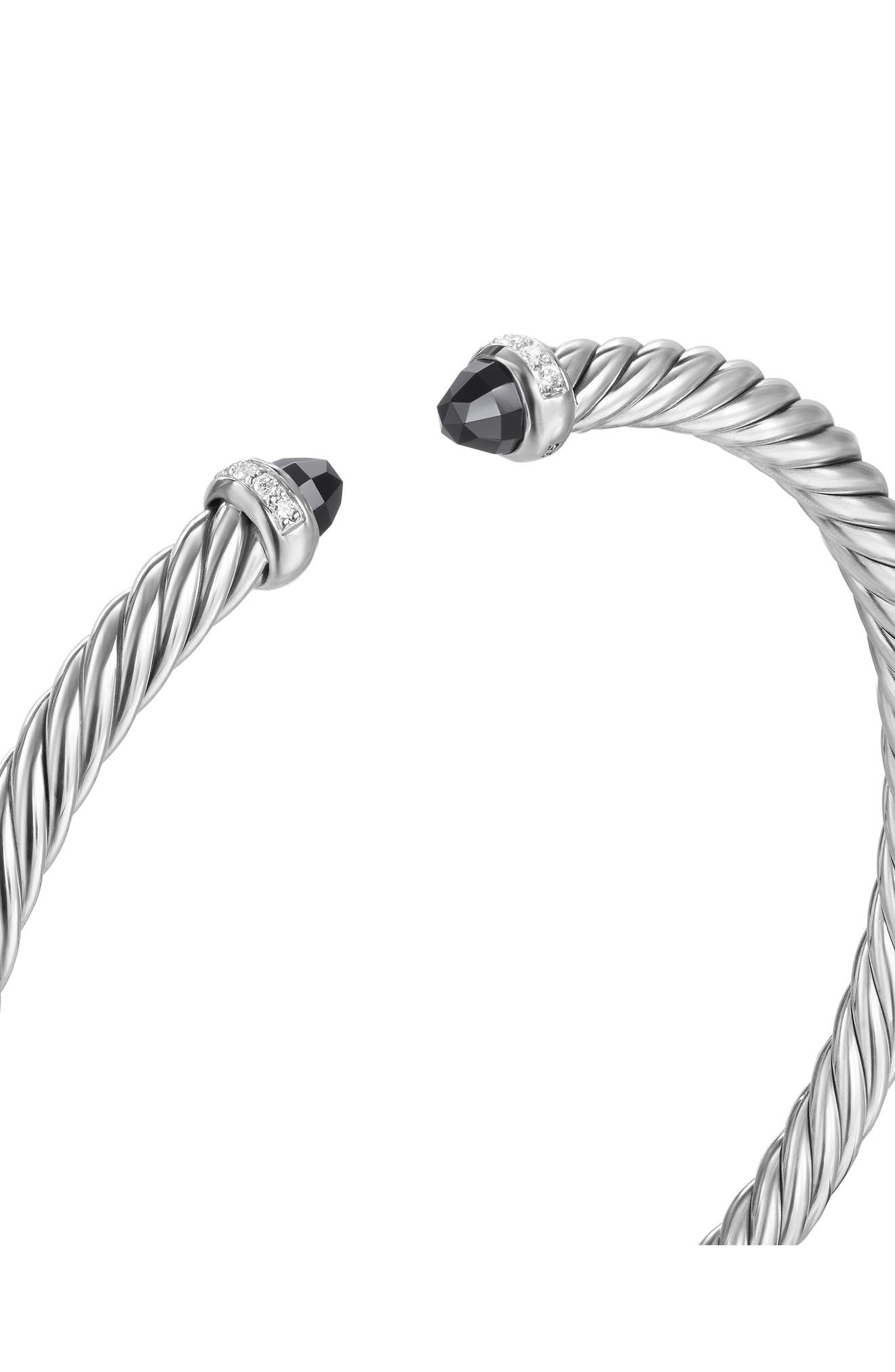 David Yurman Classic Cablespira® Bracelet, 4mm in Black Onyx at Nordstrom - 6