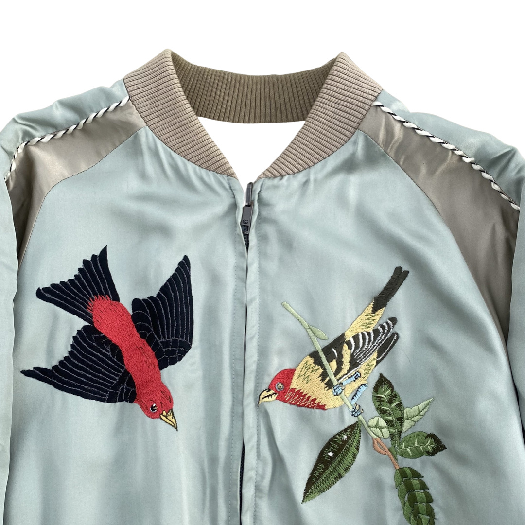 Gucci by Tom Ford Silk Embroidered Reversible Souvenier Jacket SS03 Sz 46 - 6