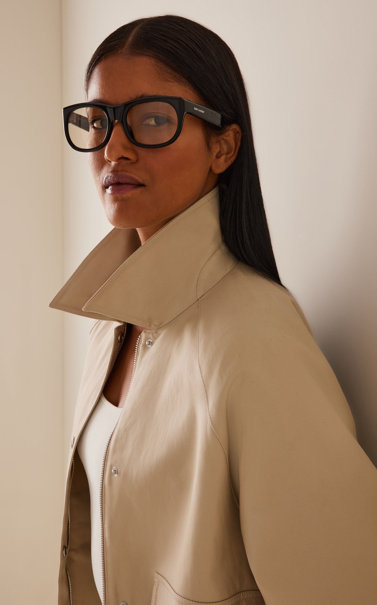 Romy Square-Frame Acetate Sunglasses black - 2