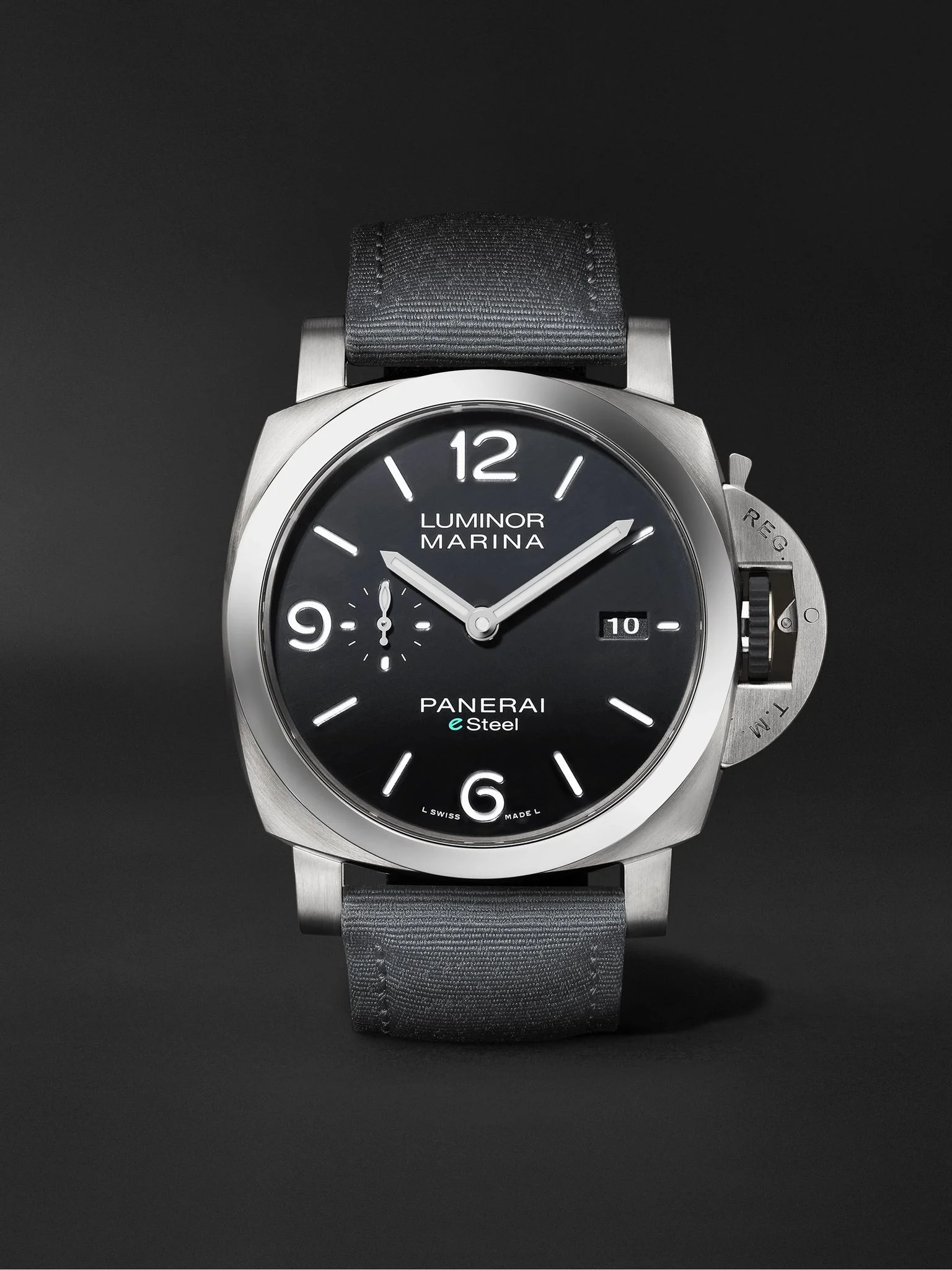 Luminor Marina Automatic 44mm eSteel and Recycled PET Watch, Ref. No. PAM01158 Black - 1
