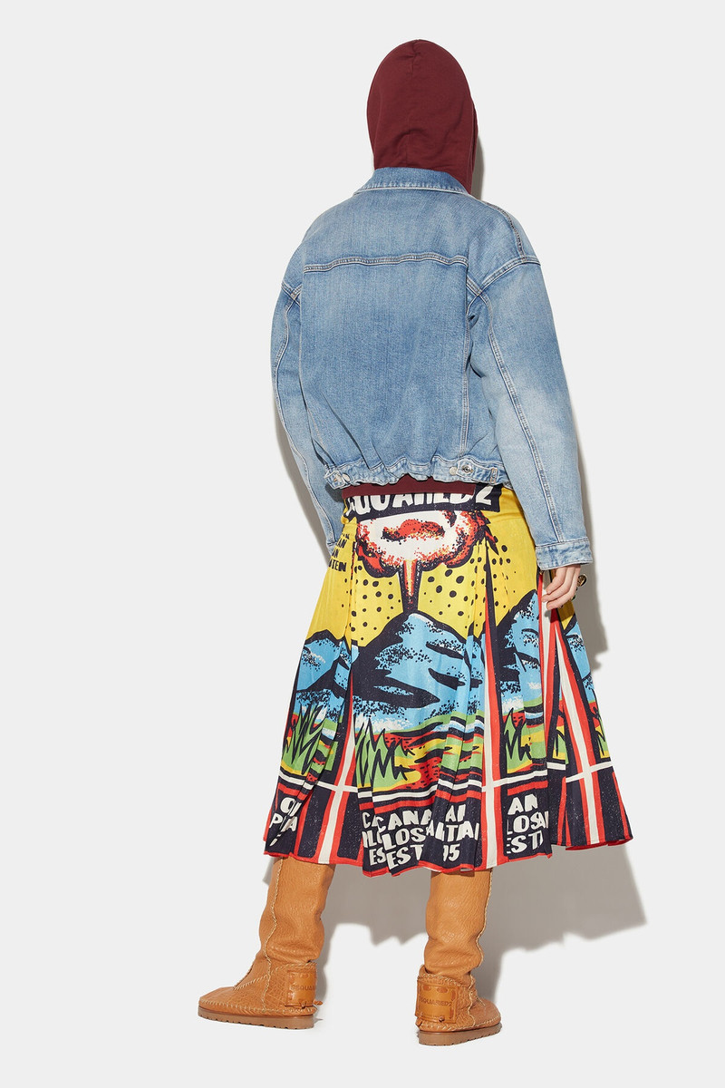 DSQUARED2 PLEATED MIDI SKIRT outlook