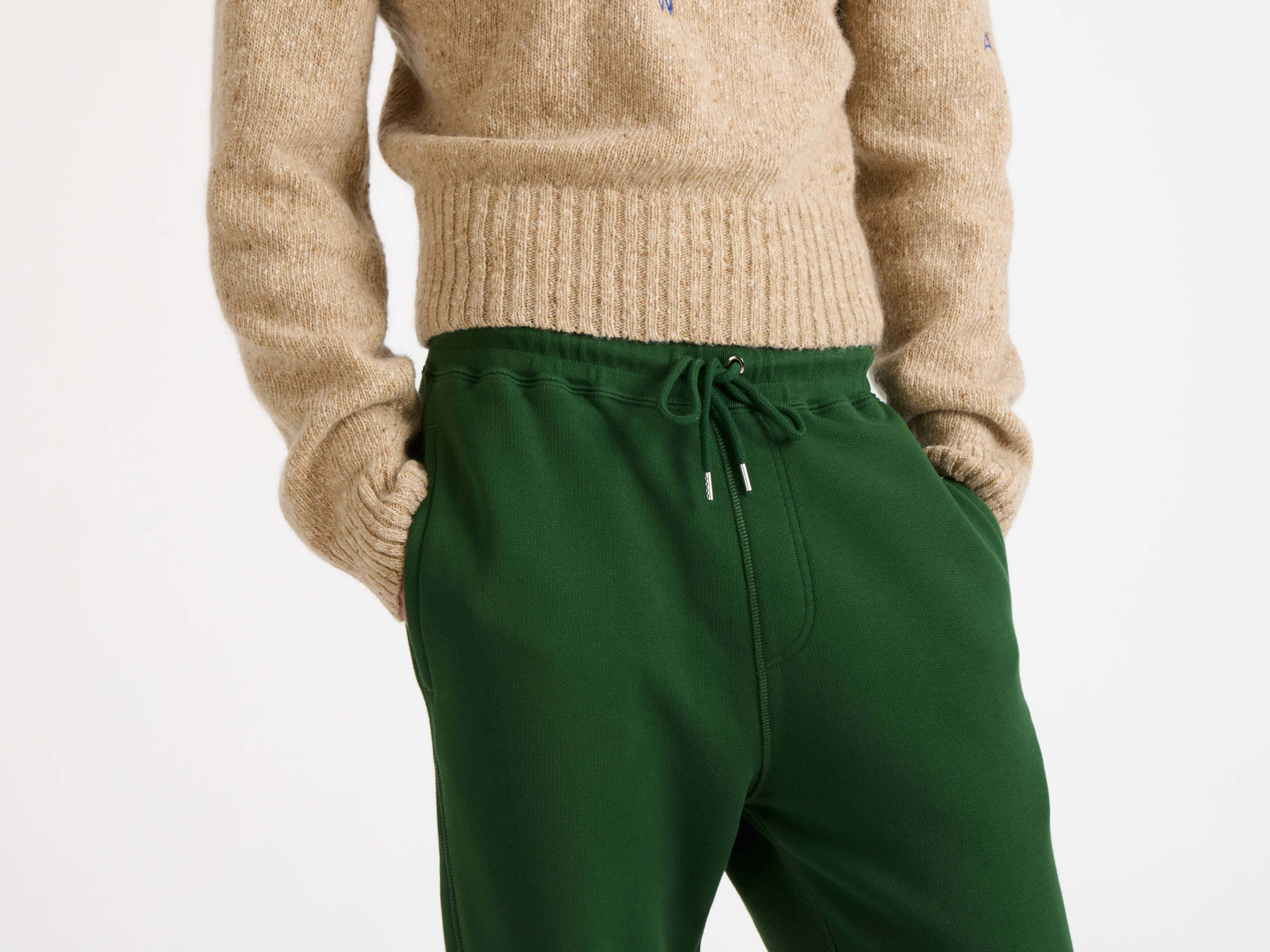 CUFFED SWEATPANTS IN GREEN - 5