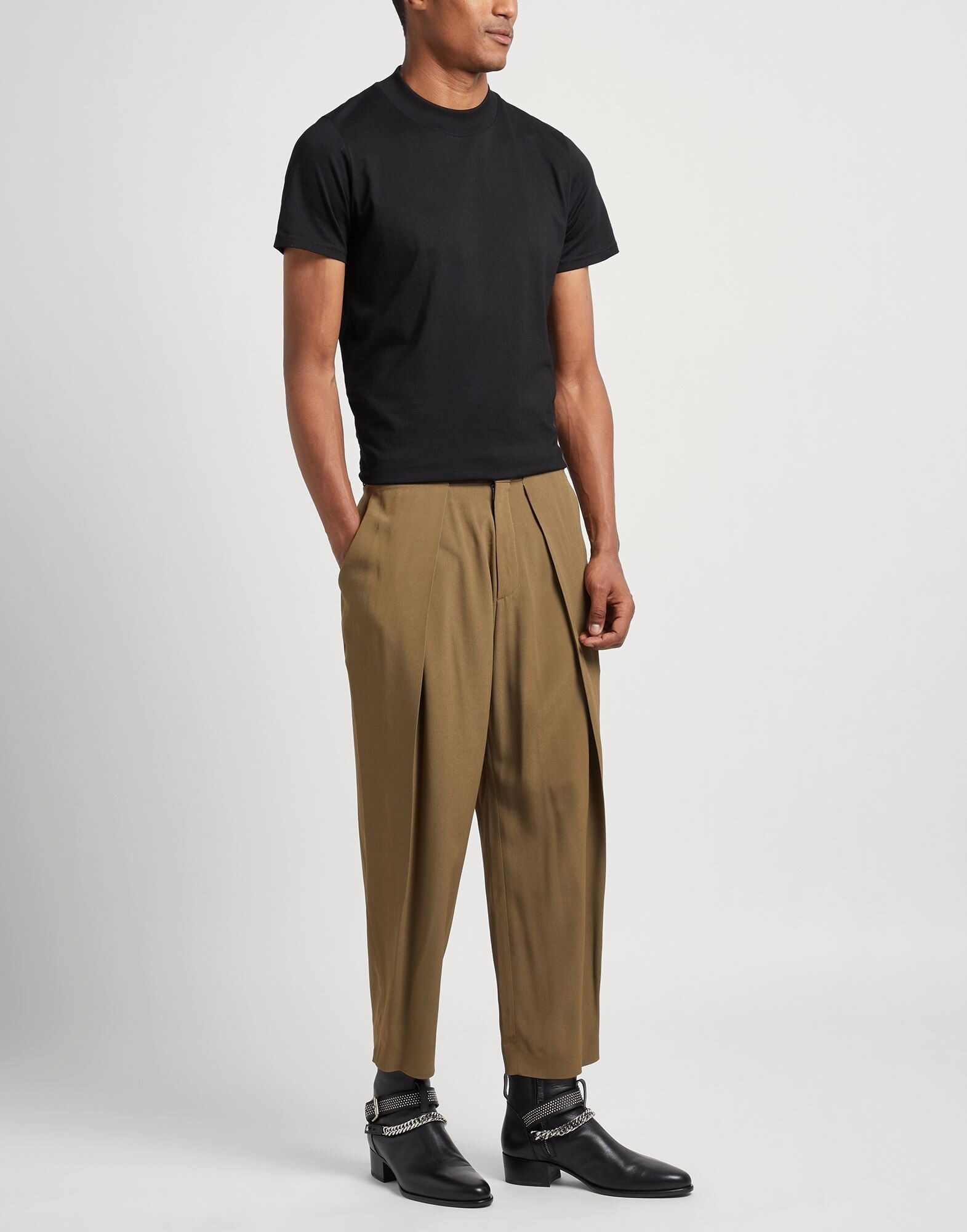 Khaki Men's Casual Pants - 4