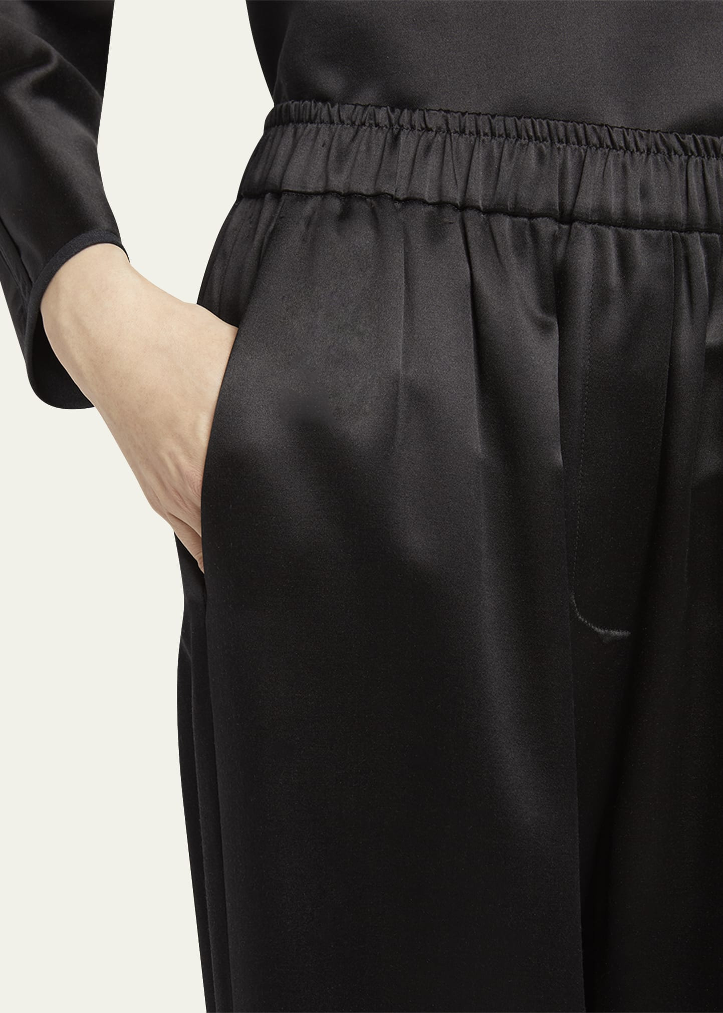 Pull-On Silk Trousers - 5
