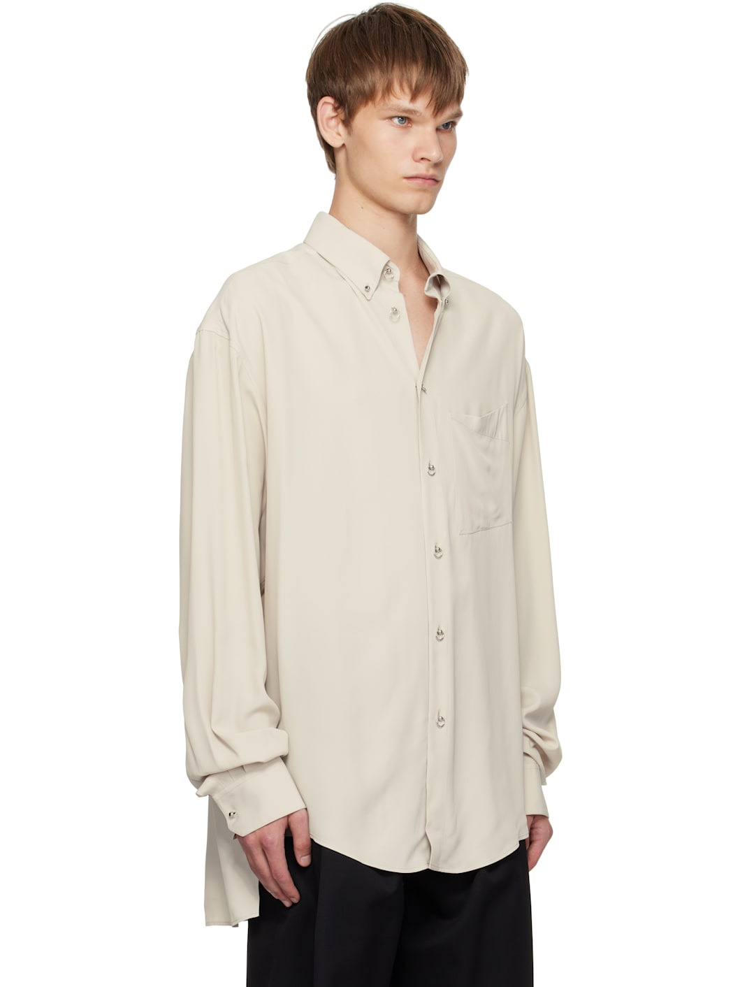 Gray Pierced Shirt - 2
