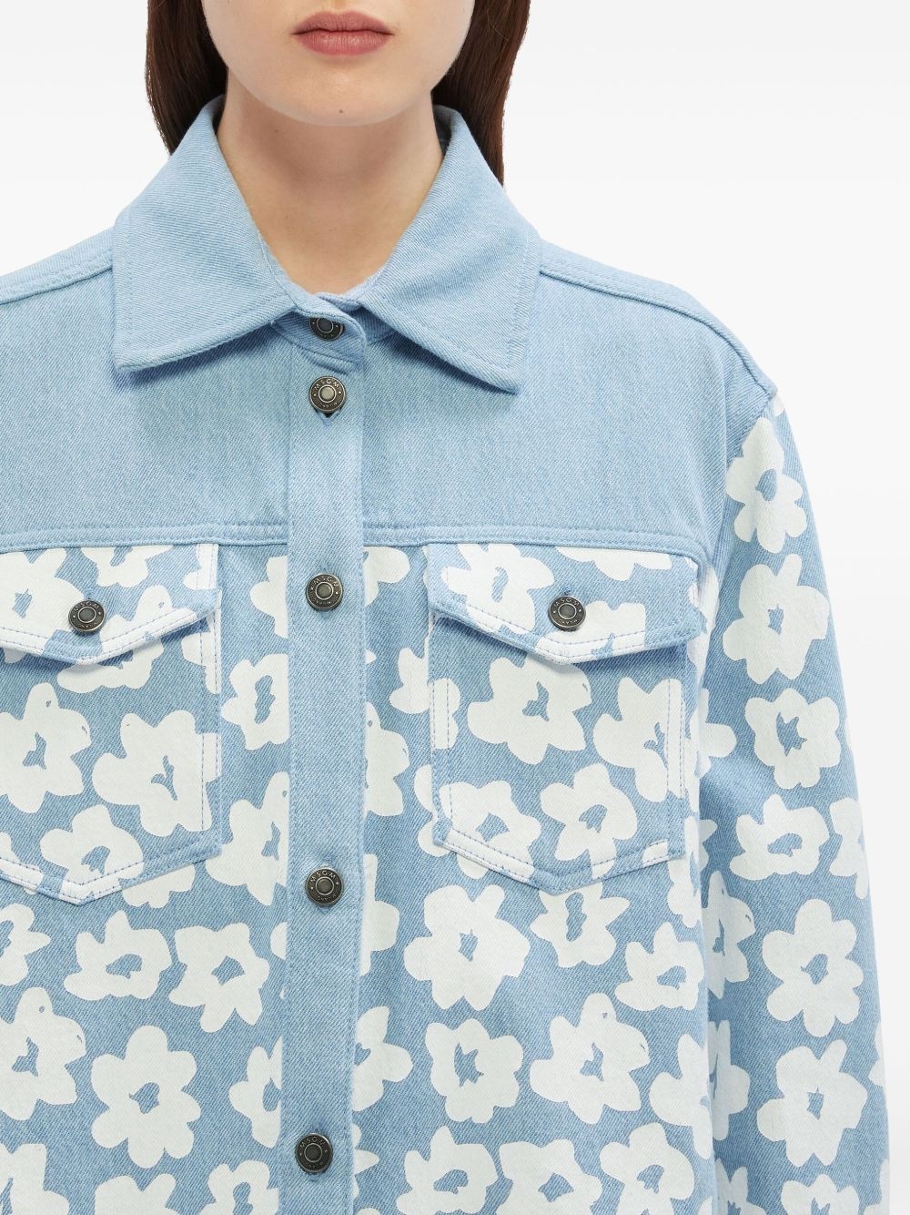 floral-print shirt - 4