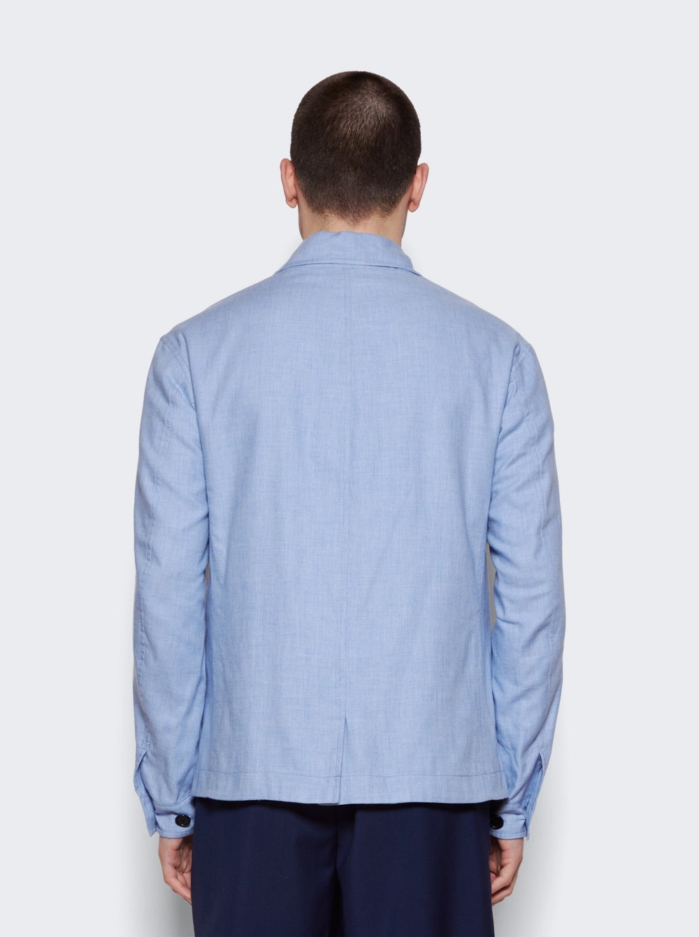 Julian Self Lined Shirt Jacket Chambray Blue - 5