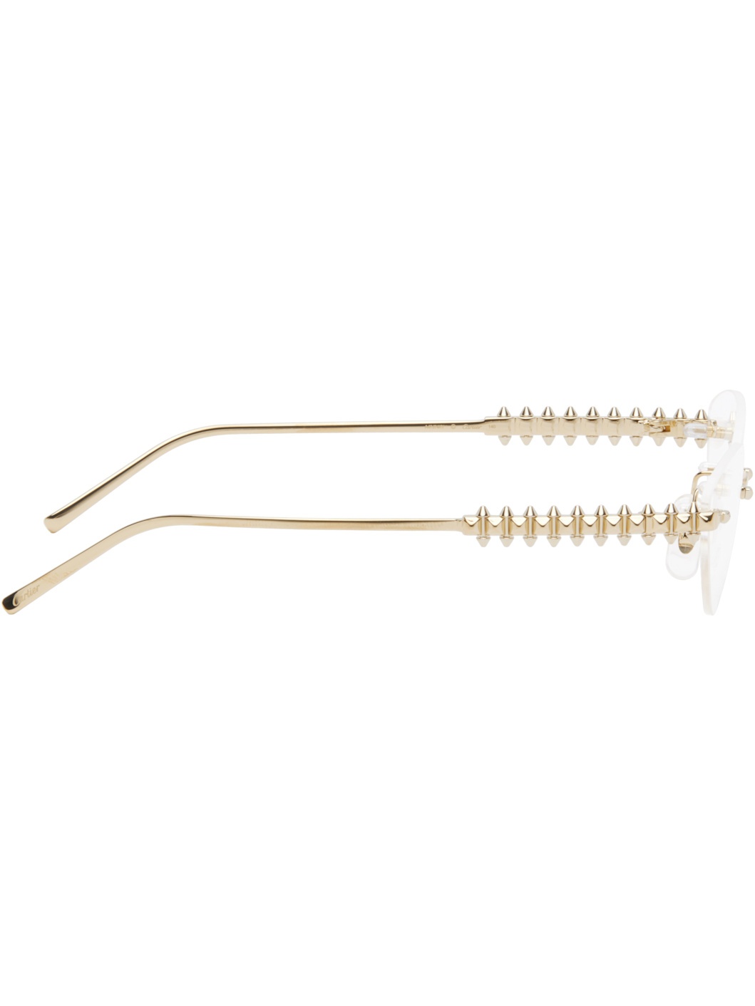 Gold 'Clash de Cartier' Cat Eye Glasses - 2