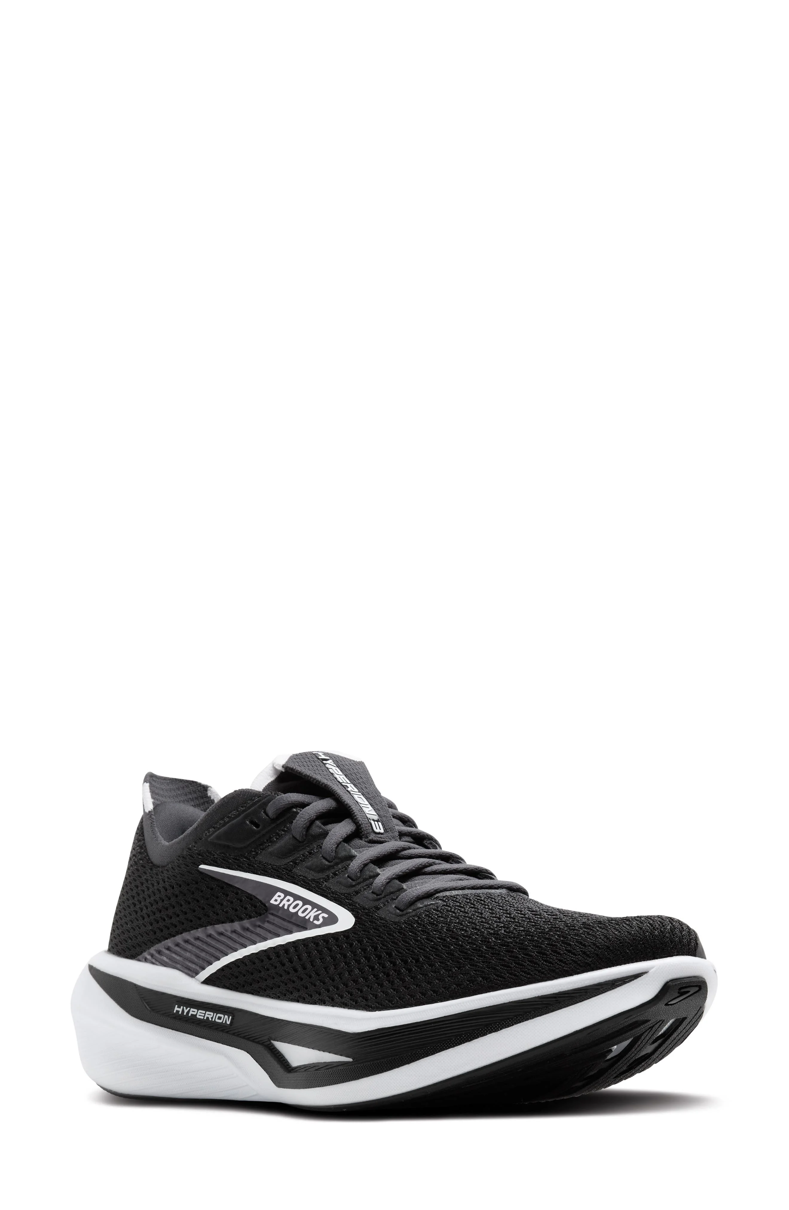 Brooks Hyperion 3 Running Shoe in Black/Grey/White at Nordstrom - 1