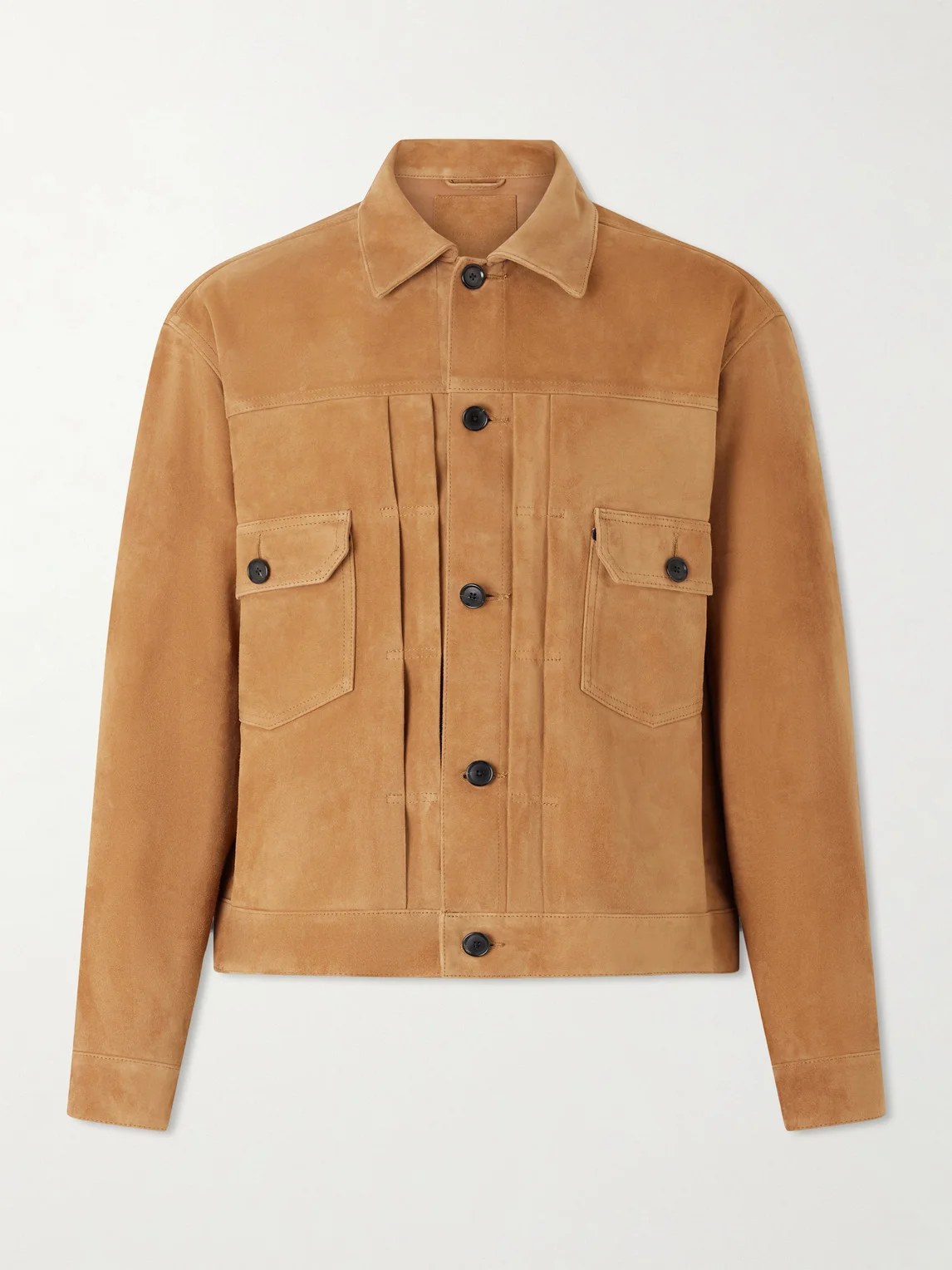 T-2 Pleated Suede Jacket - 1