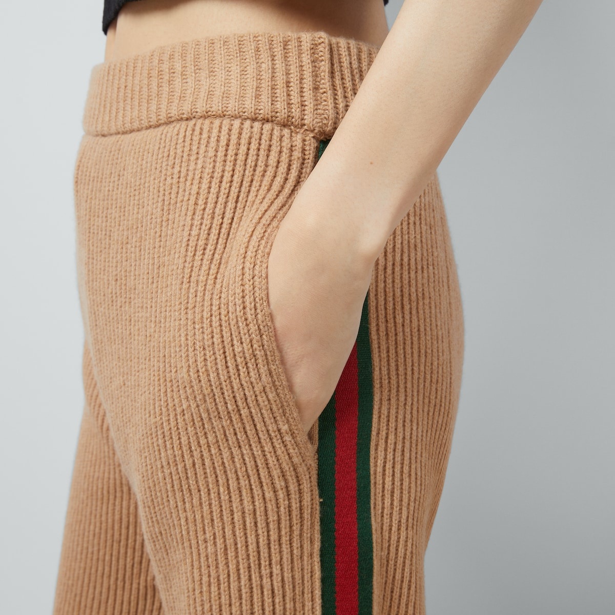 Wool cashmere pant with Web - 3
