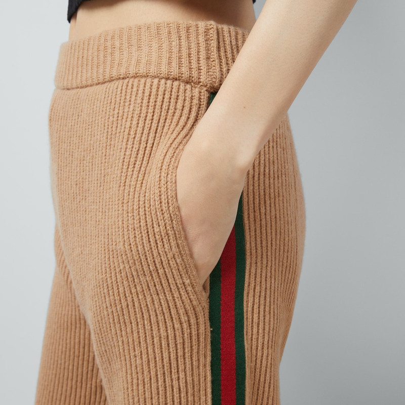 Wool cashmere pant with Web 3
