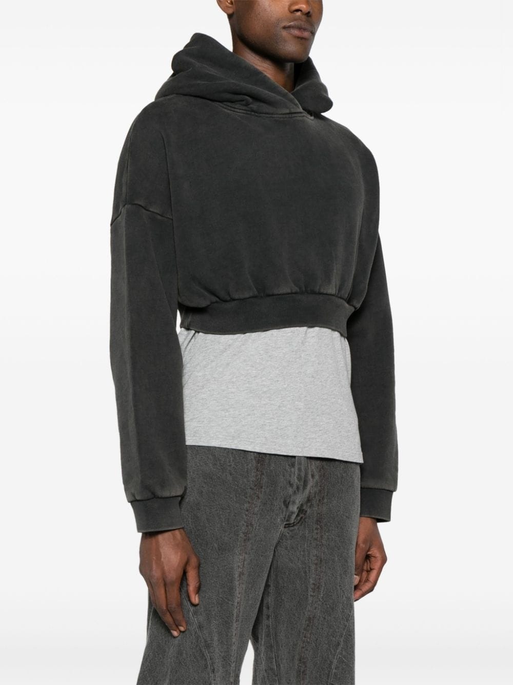 Heavy cropped hoodie - 4