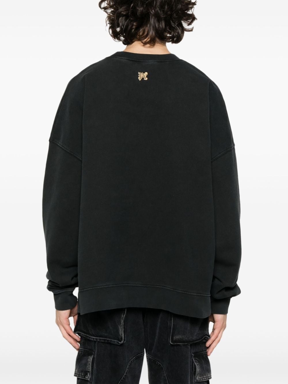 Burning monogram-print sweatshirt - 4