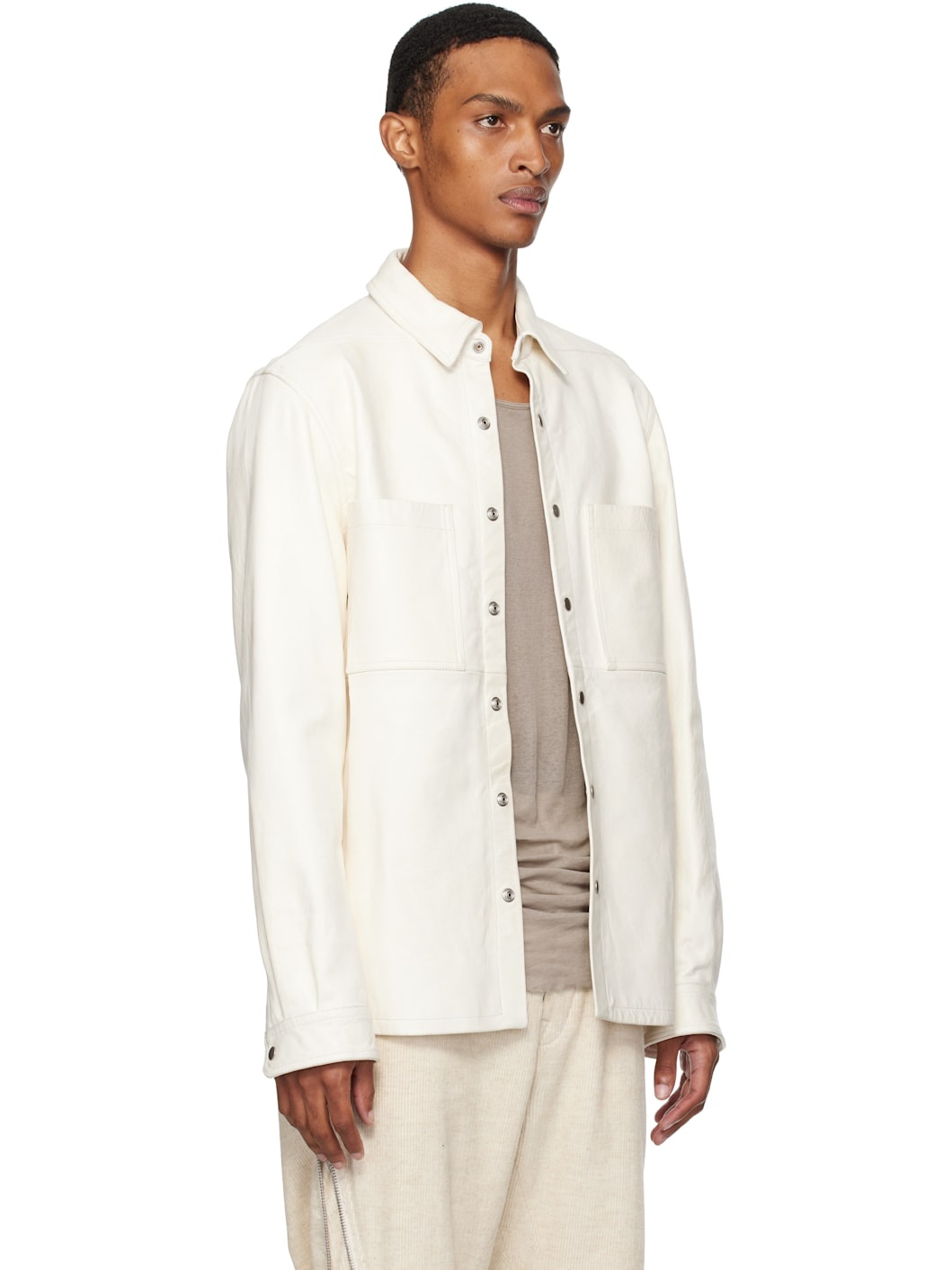 Off-White Concordians Outershirt Leather Jacket - 2