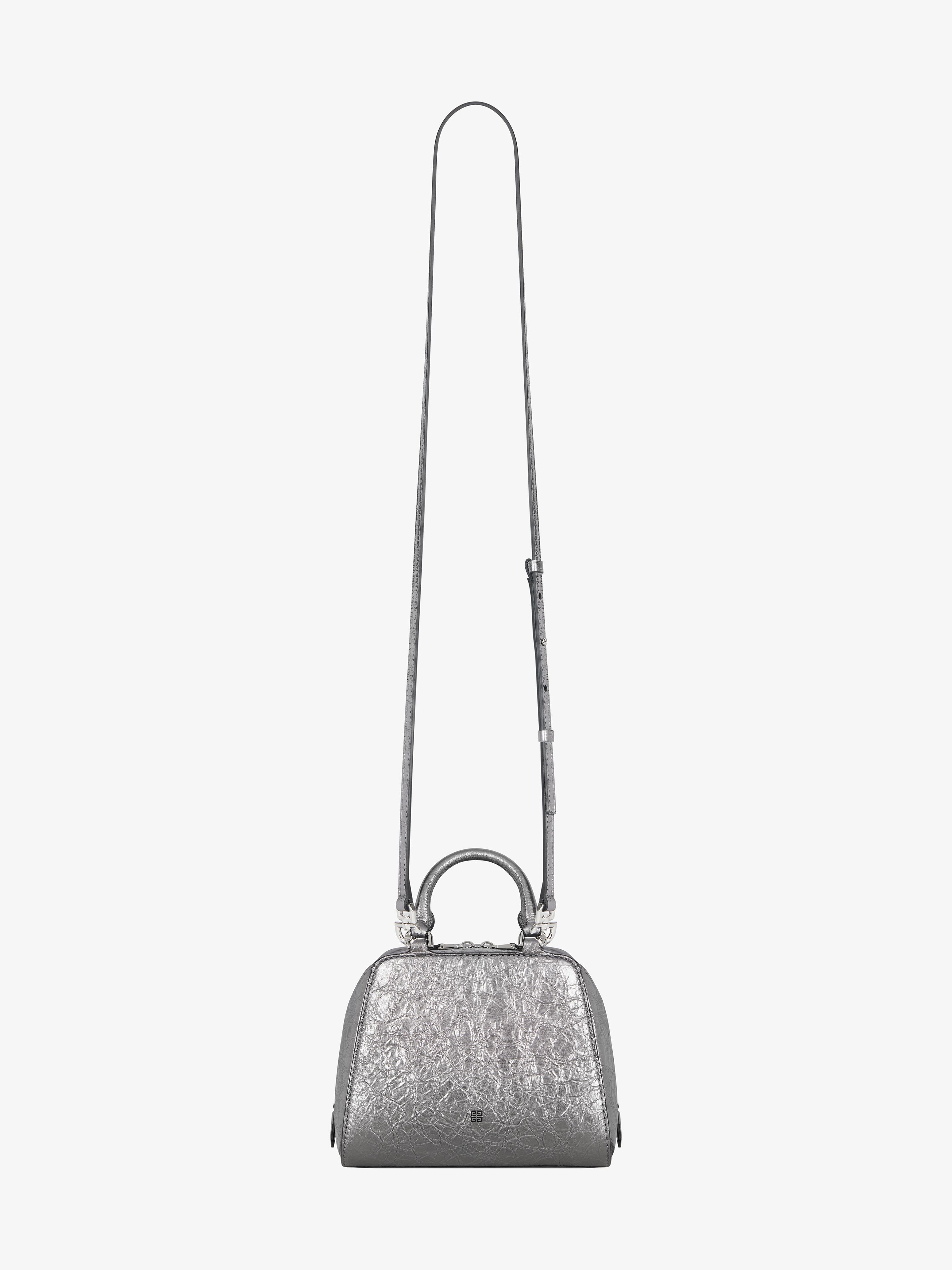 NANO ANTIGONA CUBE BAG IN LAMINATED LEATHER - 5