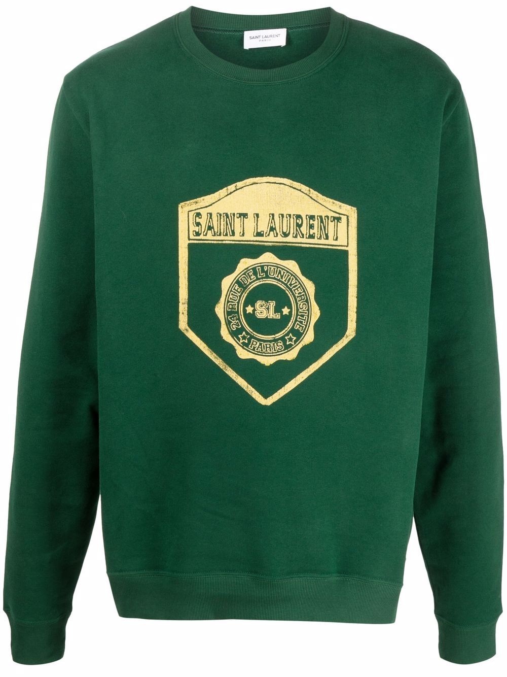 University crest print sweatshirt - 1