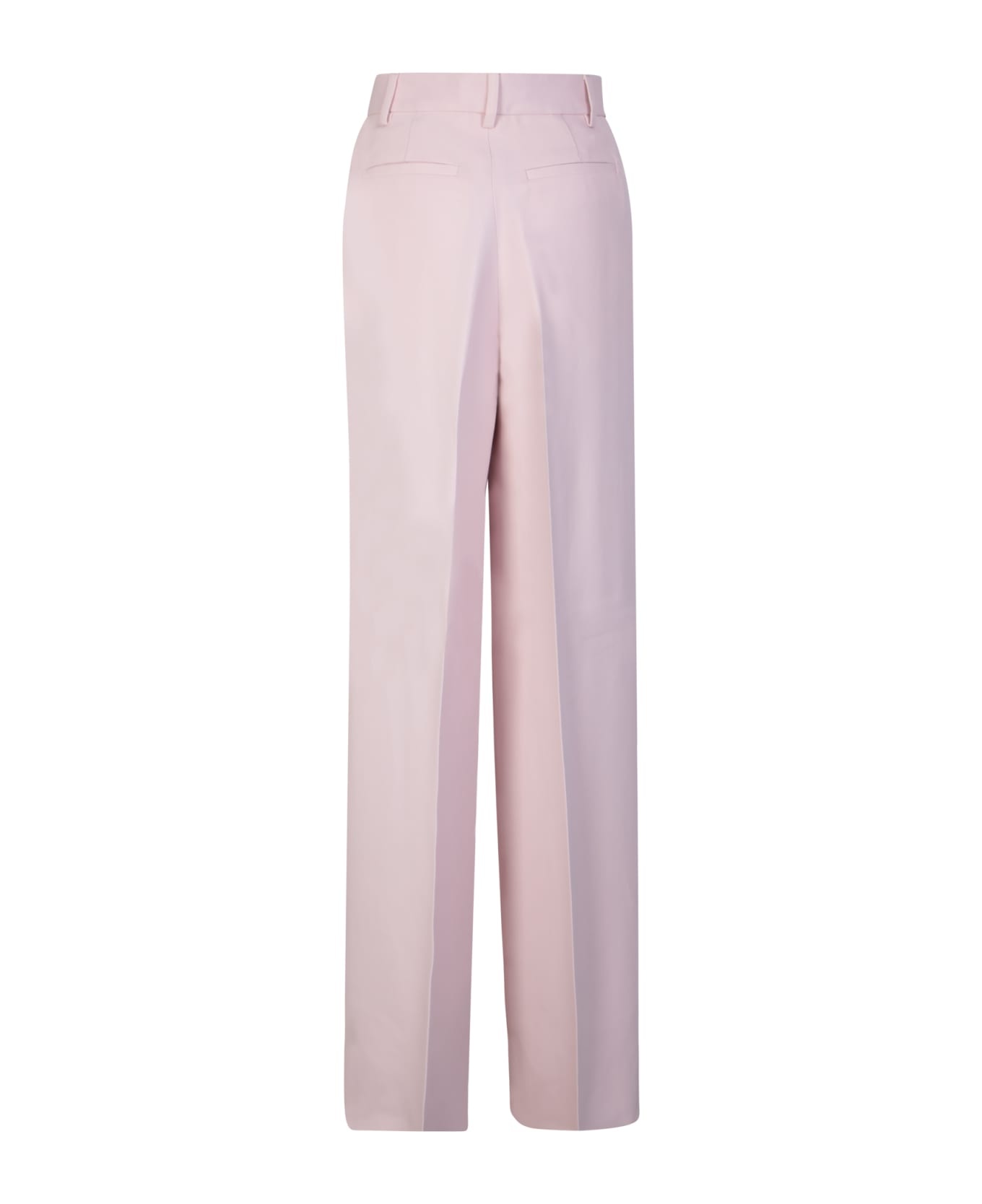 Pleated high-rise wide-leg pants in pink - Amiri | Mytheresa