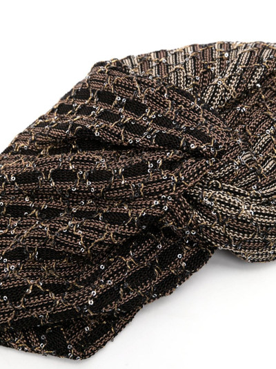 Missoni sequin-embellished head-wrap cap outlook