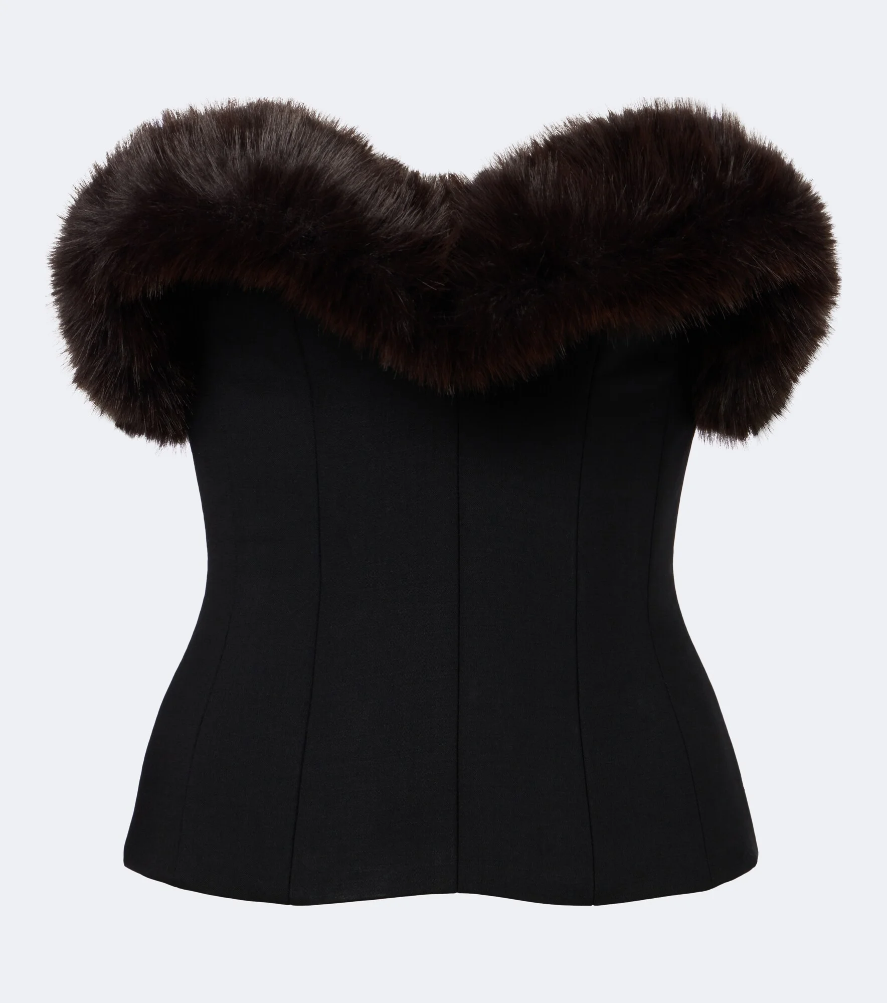 Wool-blend corset top - 1