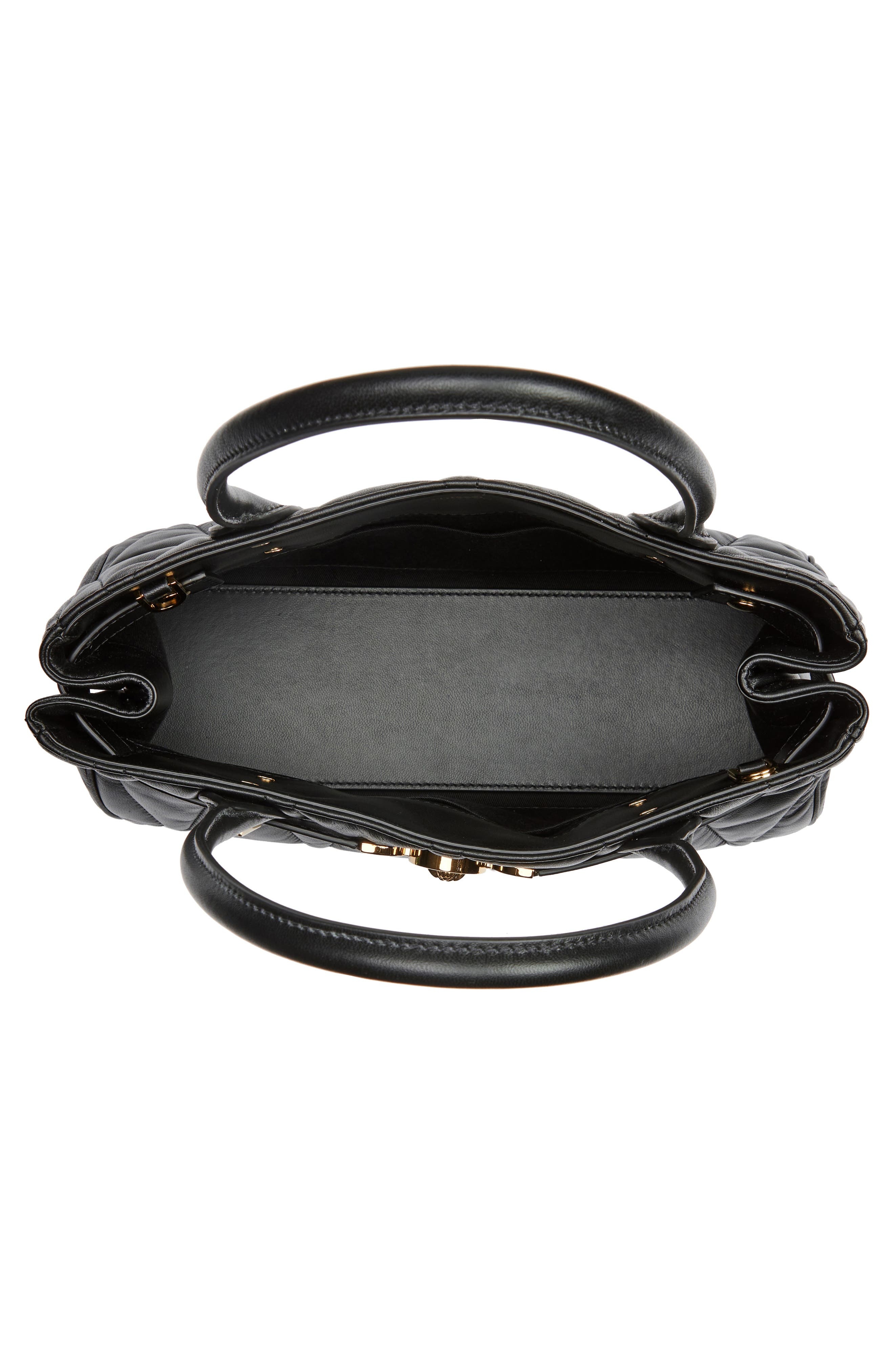 Versace Medium Medusa '95 Quilted Leather Tote in Black Versace Gold at Nordstrom - 5