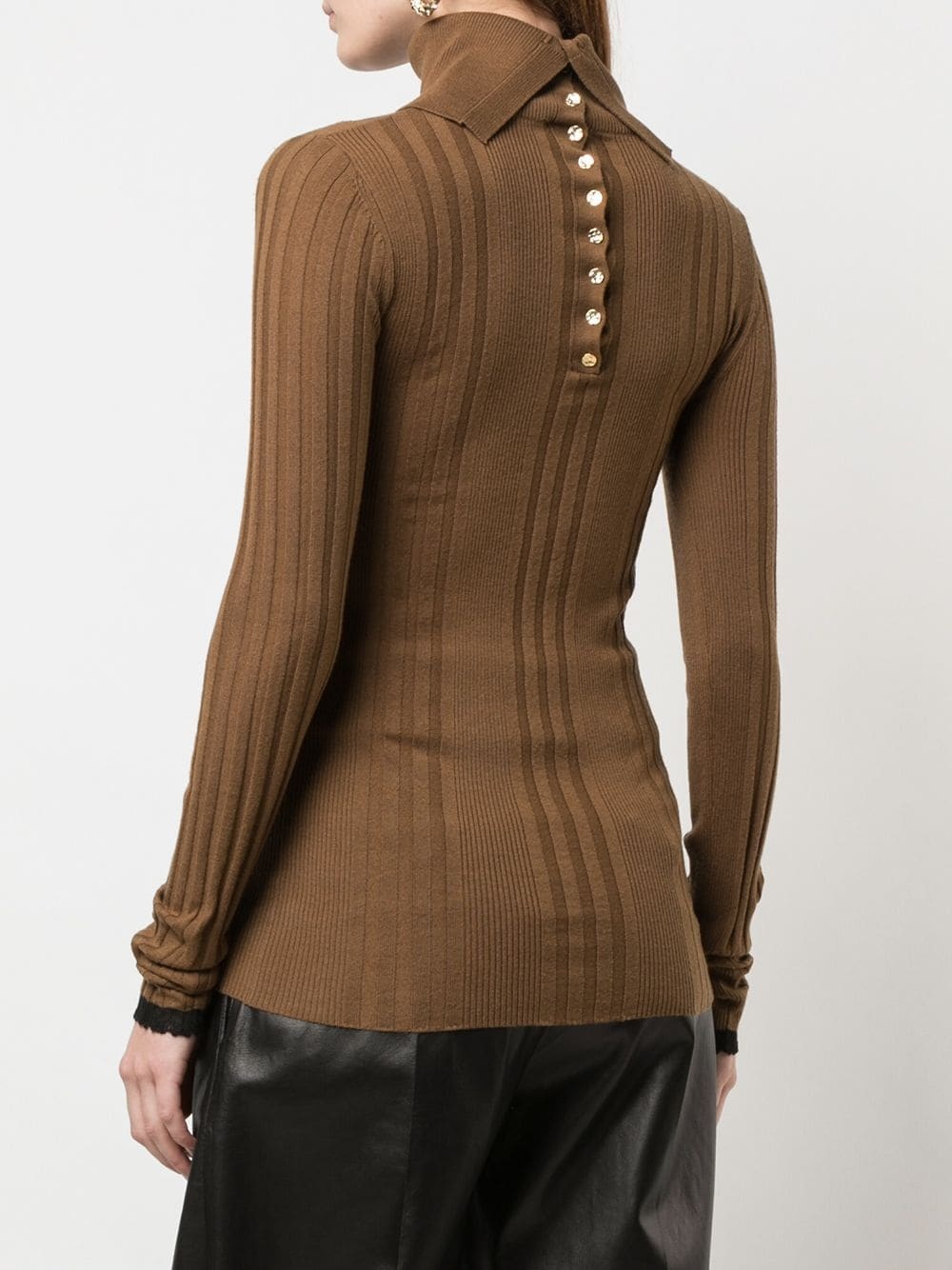 turtleneck knitted top - 4