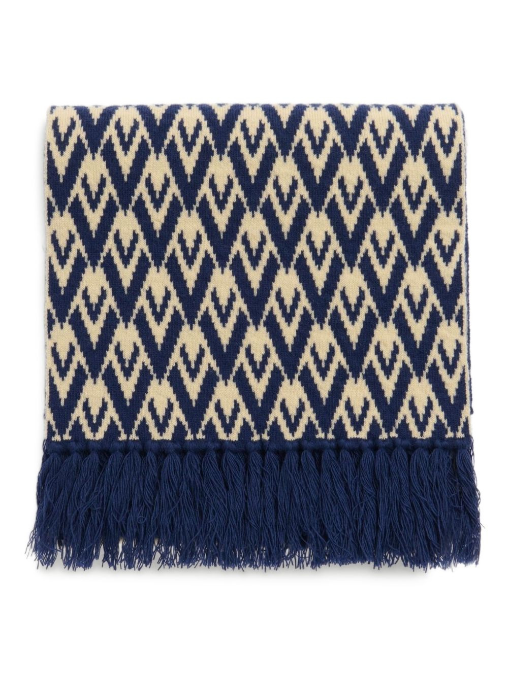 intarsia-knit wool scarf - 2