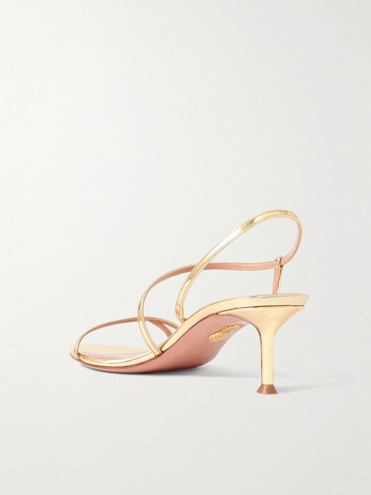 Tease 50 metallic leather sandals Shiny gold - 3