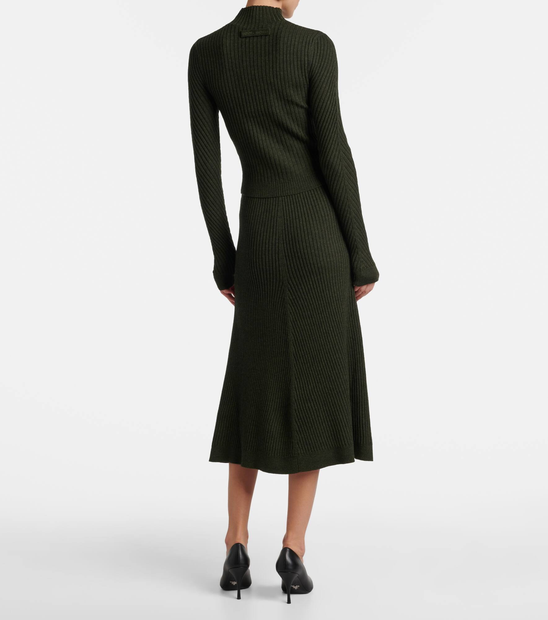 Ribbed-knit wool turtleneck sweater - 3