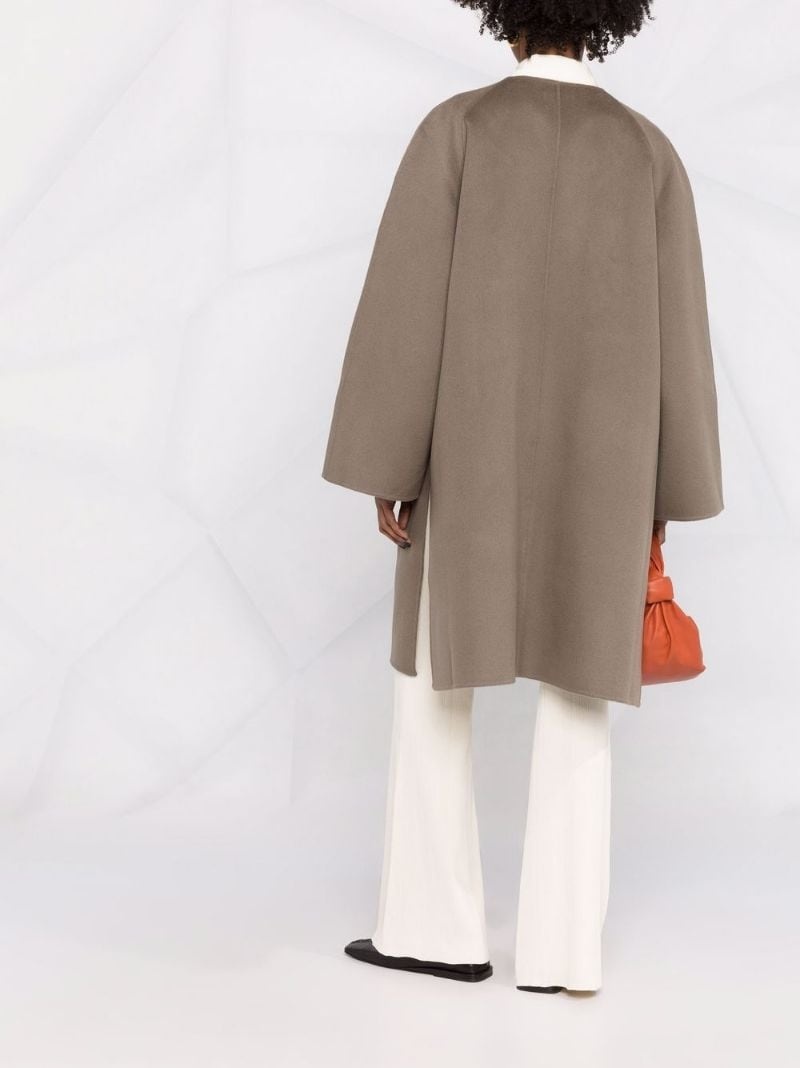 Doublé patch-pocket cape coat - 4