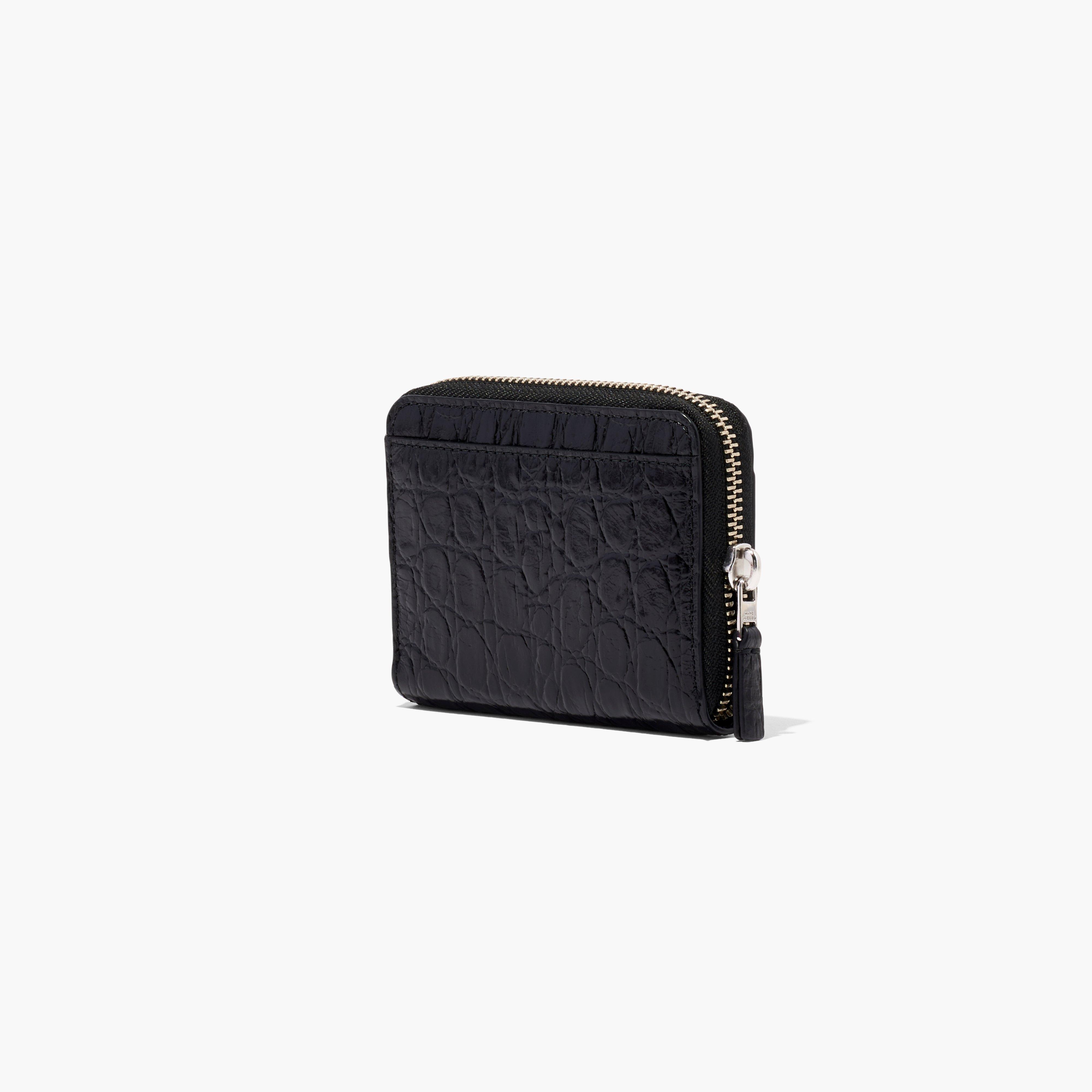 THE SLIM 84 CROC-EMBOSSED ZIP AROUND WALLET - 2