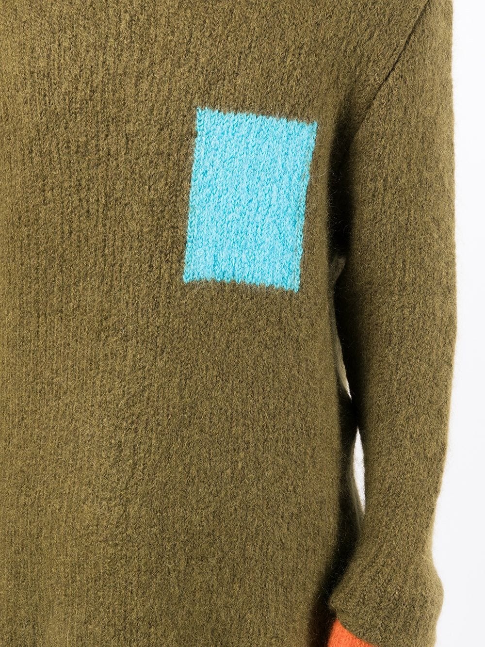 color-block crewneck sweater - 5