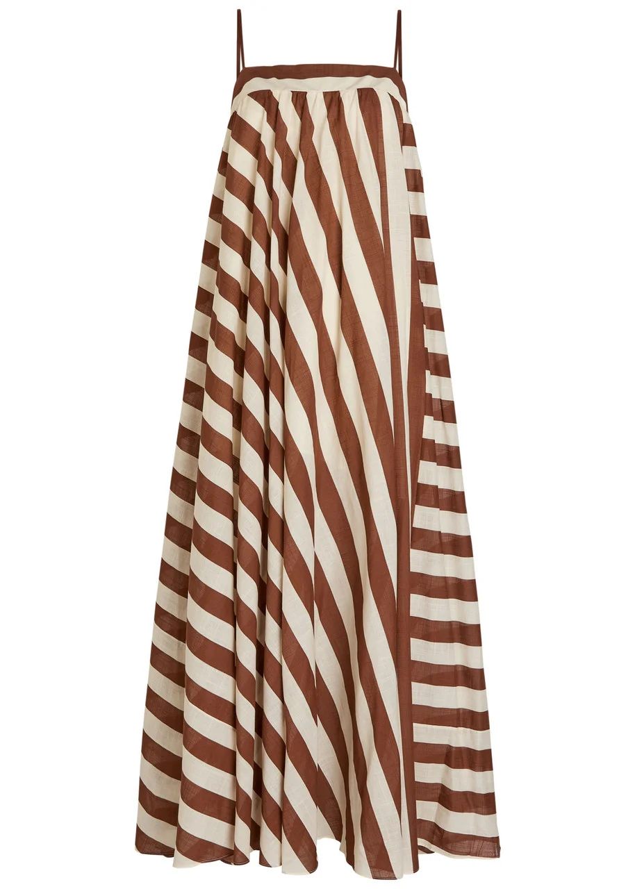Zimmermann Daylight Striped Cotton Maxi Dress - 1