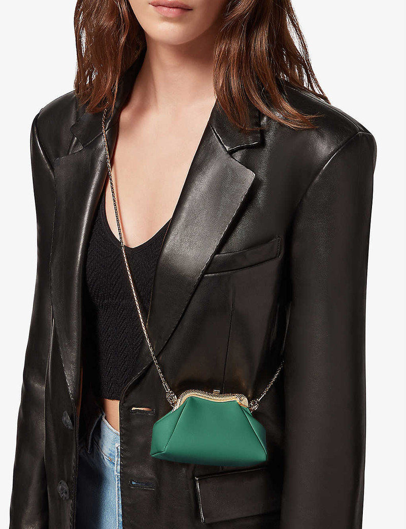Serpentine leather pouch 3