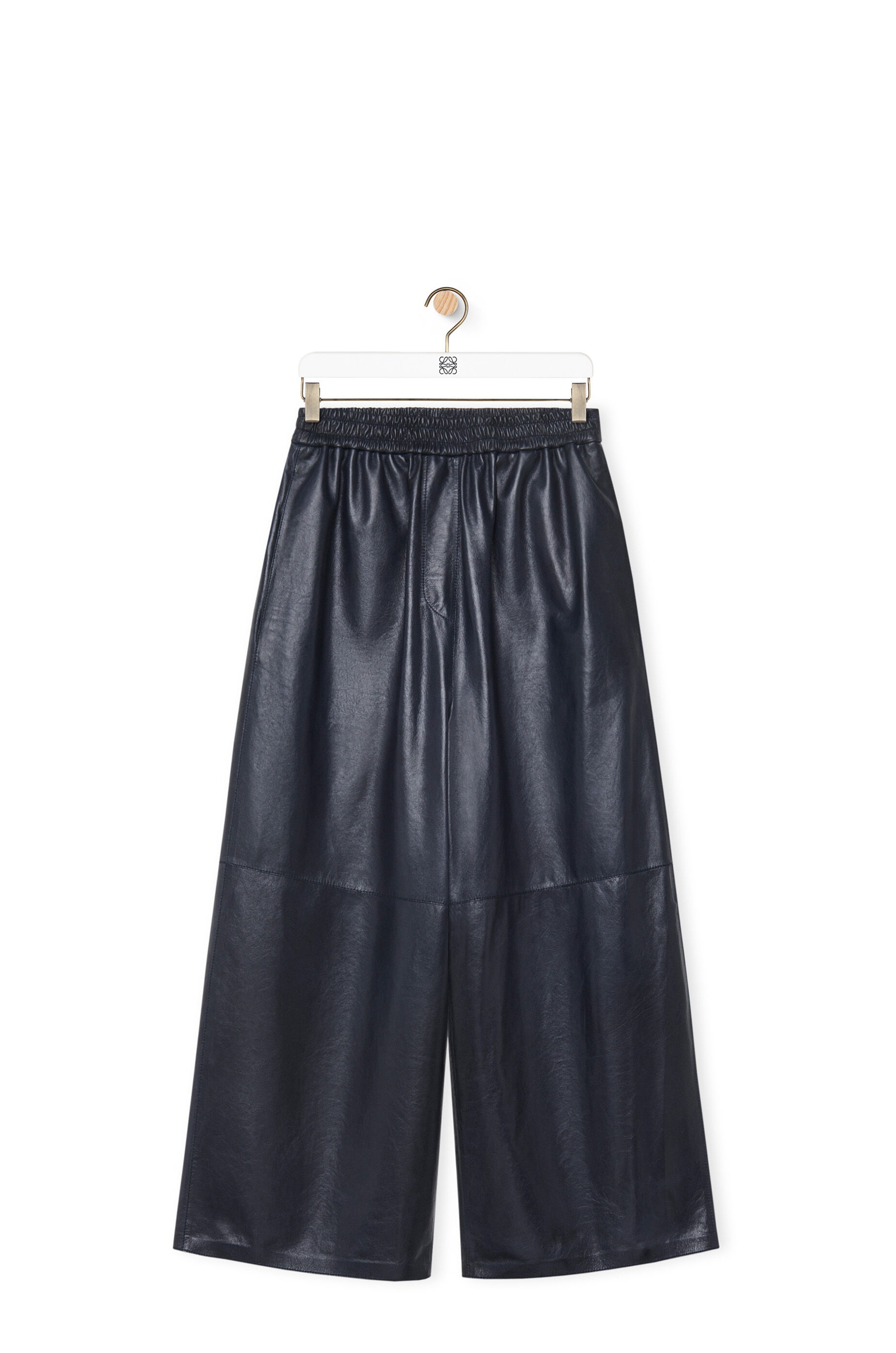 Cropped trousers in nappa lambskin - 1