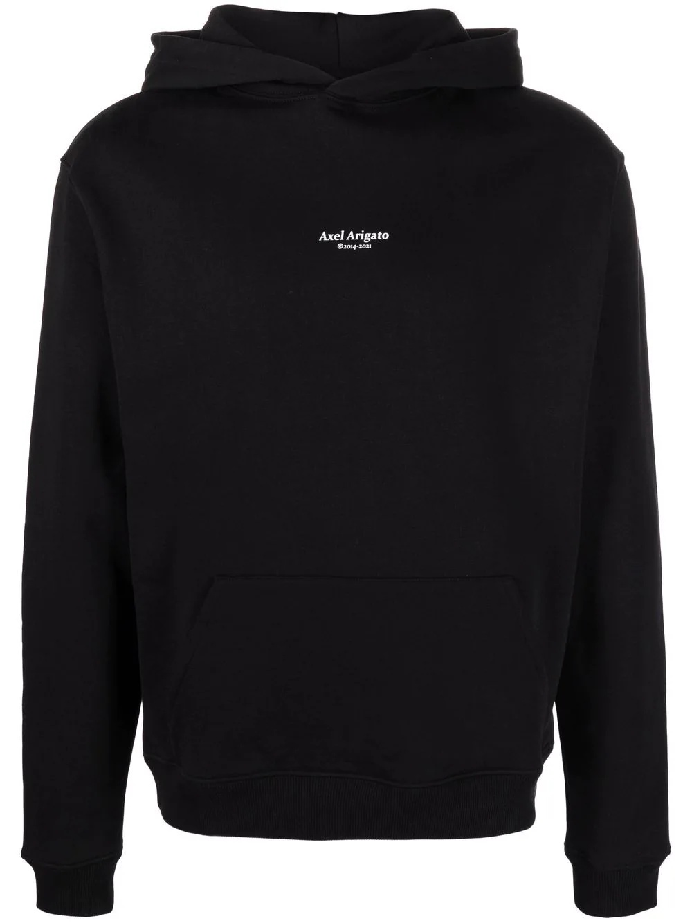 embroidered-logo organic cotton hoodie - 1