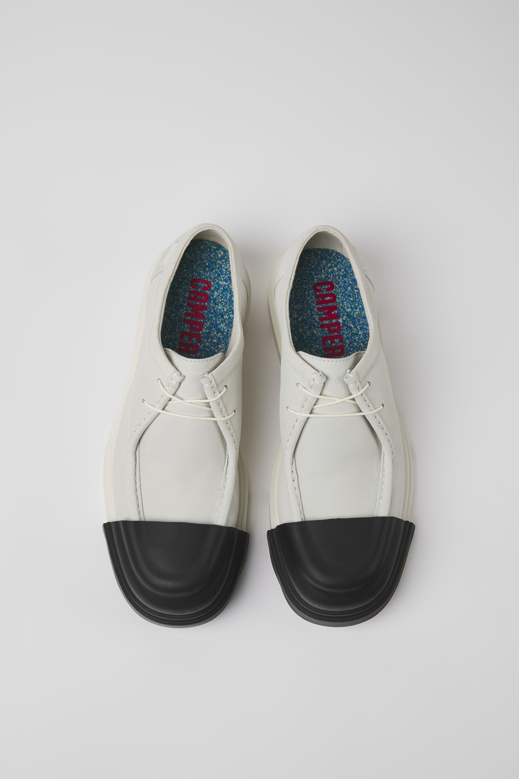 White non-dyed leather shoes for men - 4