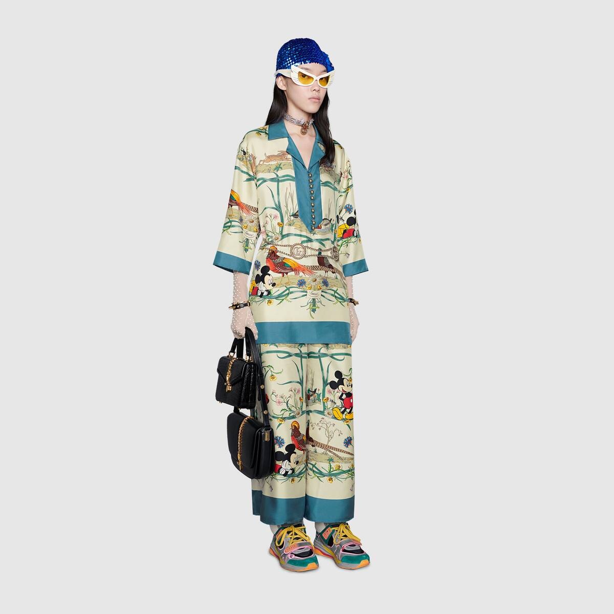 Disney x Gucci silk pajama pant - 2