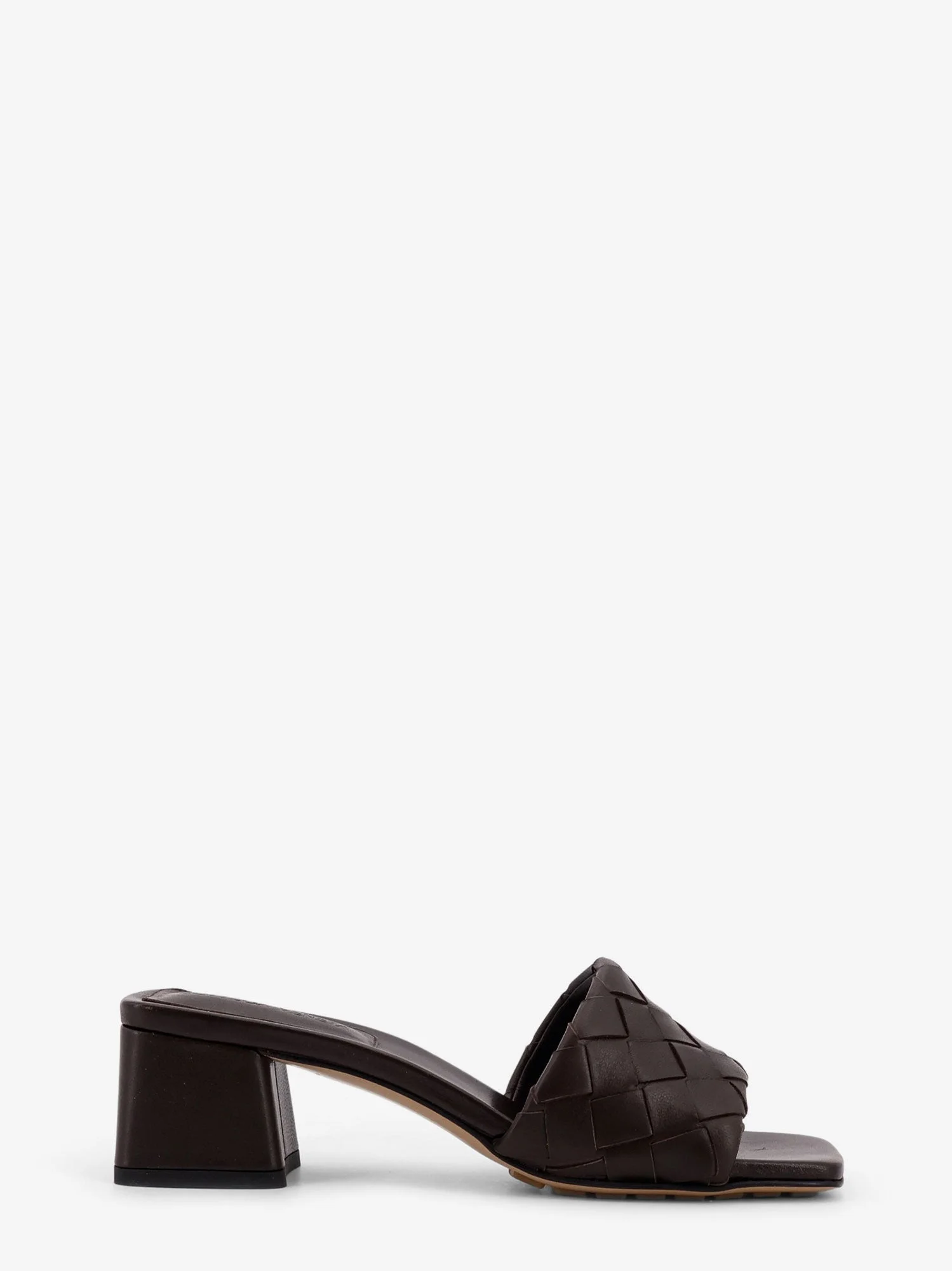 Bottega Veneta Leather Heel Sandals Brown Women - 1